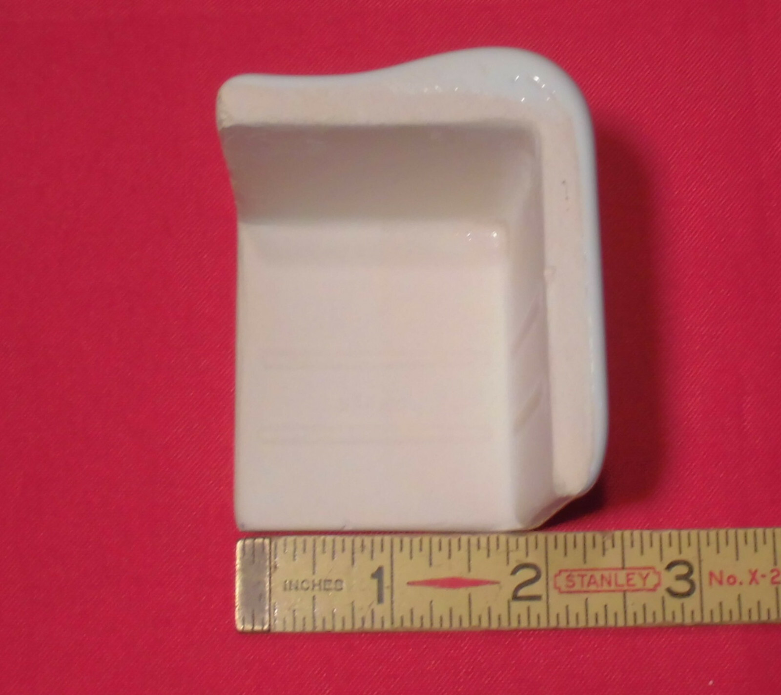 1 pc. #SL10 Gloss White: V Cap Corner Ceramic Trim Tile, Countertop Edging, A O