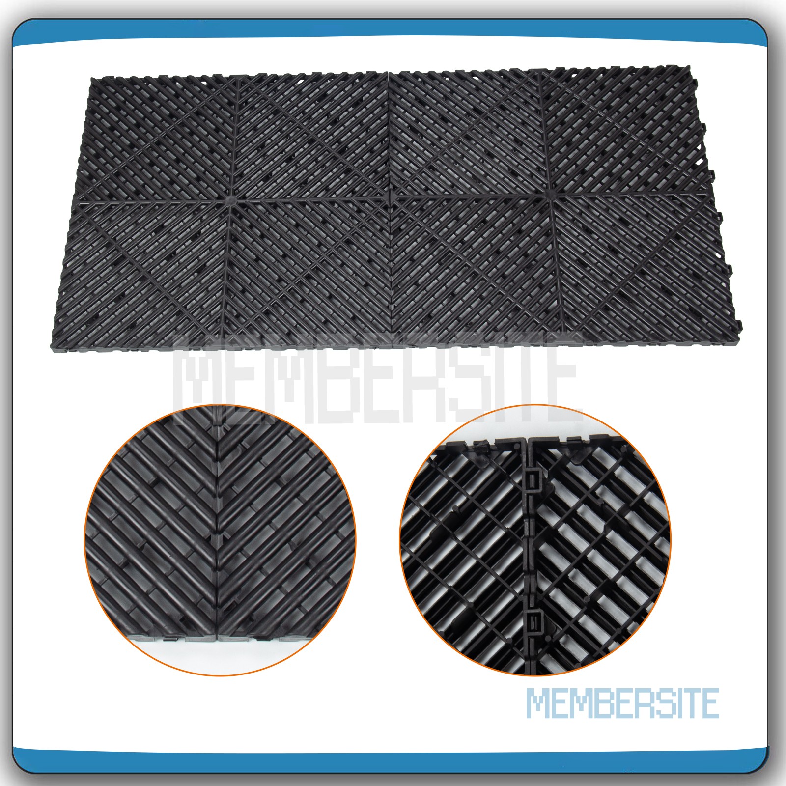 25/50 Pcs Interlocking Garage Floor Tiles Mat Modular Floor Tile 15.75”x15.75”