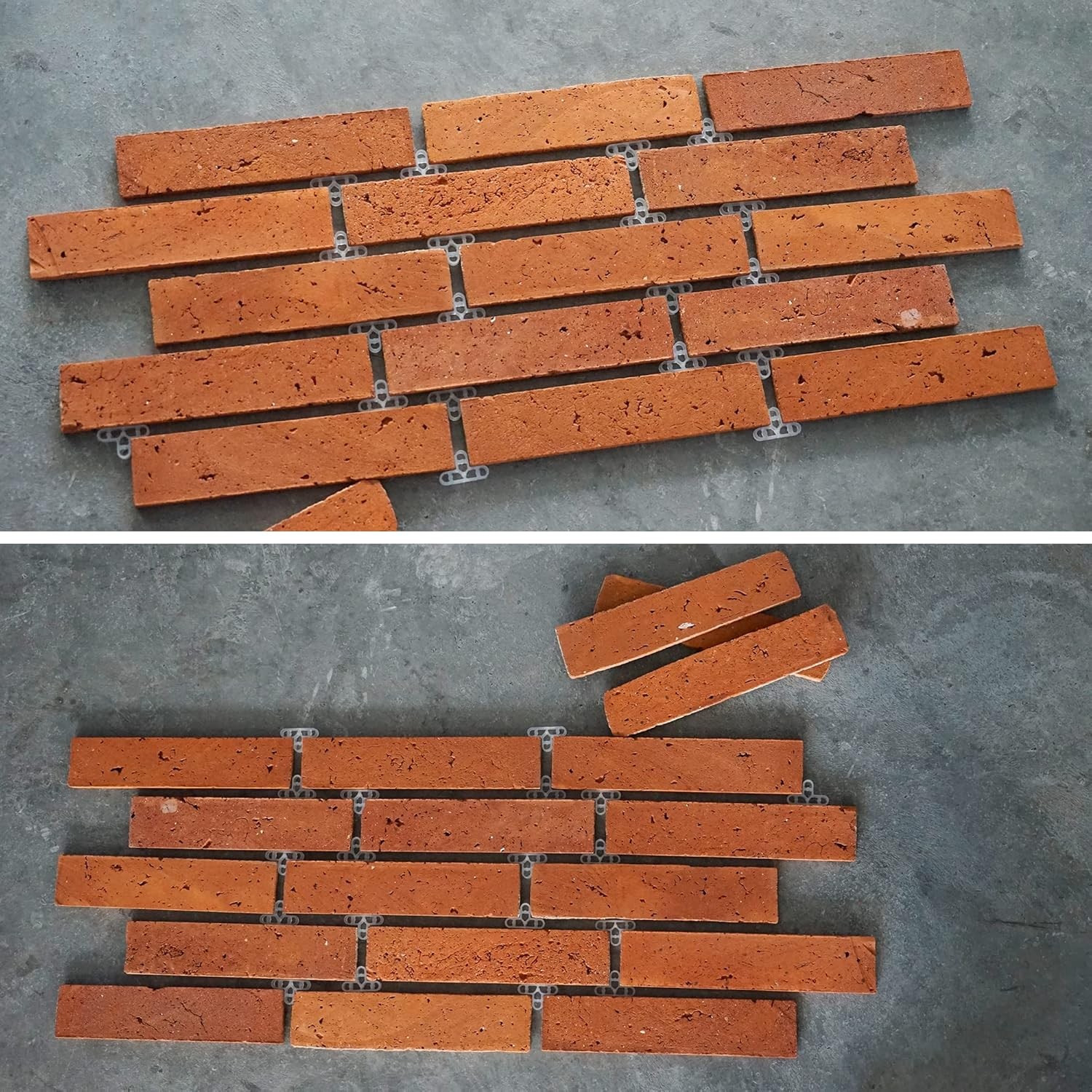 10mm 3/8 inch 100pcs Bricklaying Spacer Brick Wall 1 PCS, Transparent Color