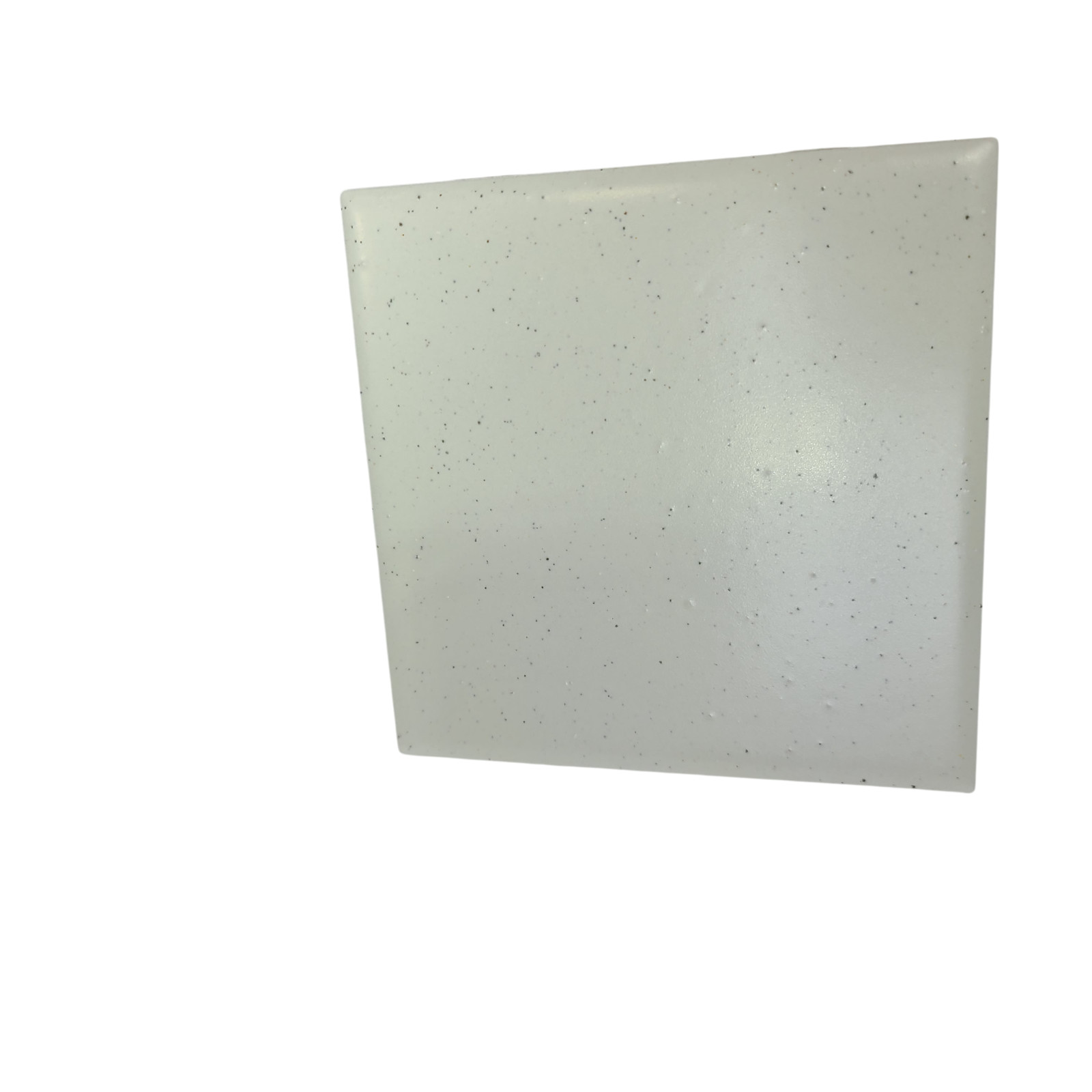 Freckled 4.25 in Ceramic Tile Specs Dots Subway Square Vintage Off White Matte