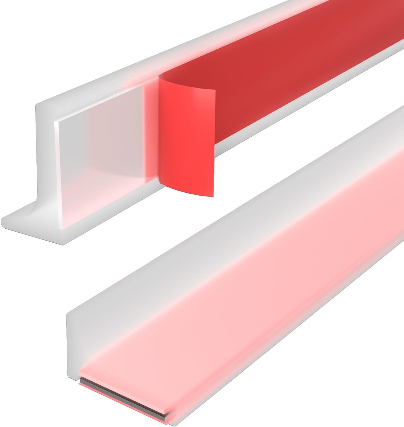 Shower Threshold Water Dam Guard – Self-Adhesive Silicone 39inch, Transparent