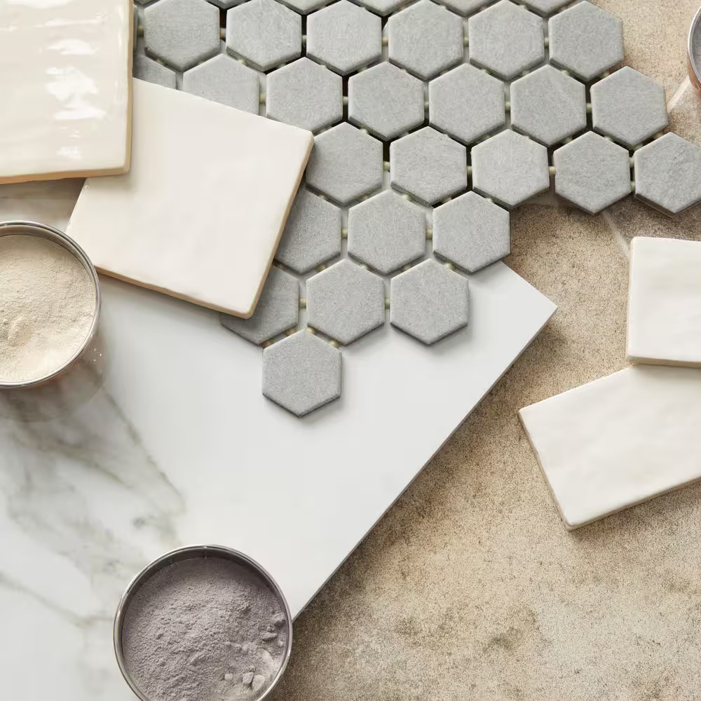 Kingston White 4 In. X 4 In. Glazed Ceramic Wall Tile (5.38 Sq. Ft./Case)