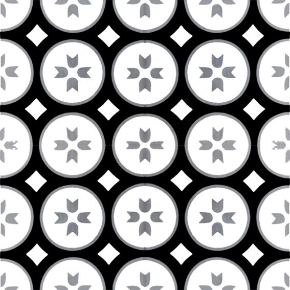 Motif Handmade Cement Tiles 8 Inch x 8 Inch, Pack of 12 Tiles, PRICE IS PER BOX,