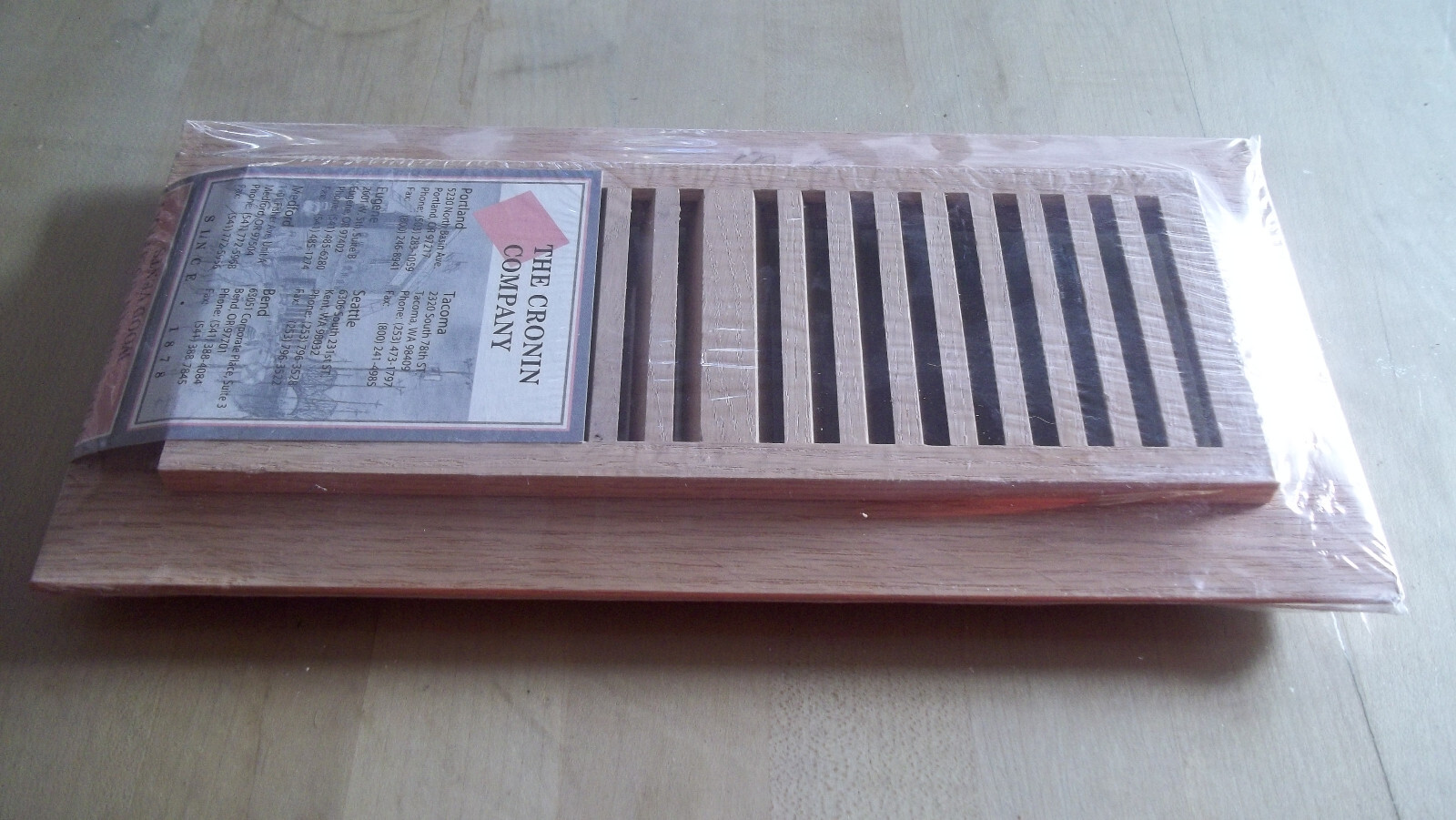 Solid Wood Self Rimmed Air Supply Vent Cover; Different Sizes and Wood Types