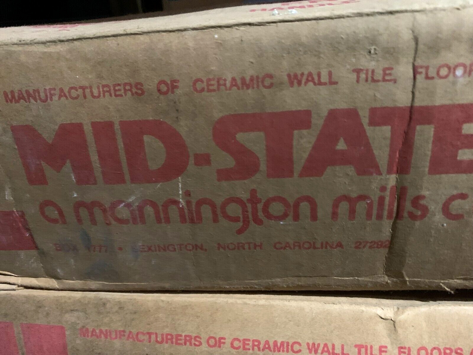 Vintage New Mid-State Ceramic 4 3/8 x 4 3/8 Mexican Sand textured glaze