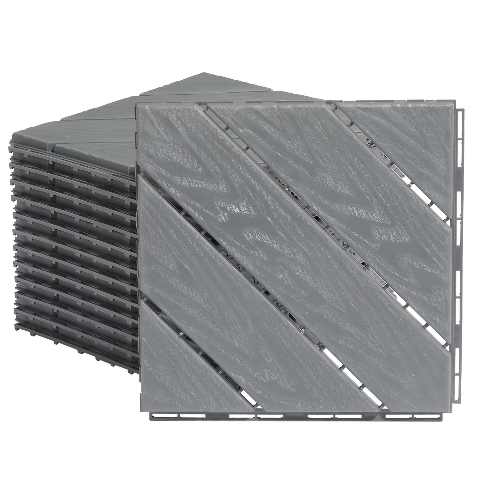 27Pcs Plastic Interlocking Deck Tiles, 11.8″x11.8″ Waterproof Outdoor Flooring