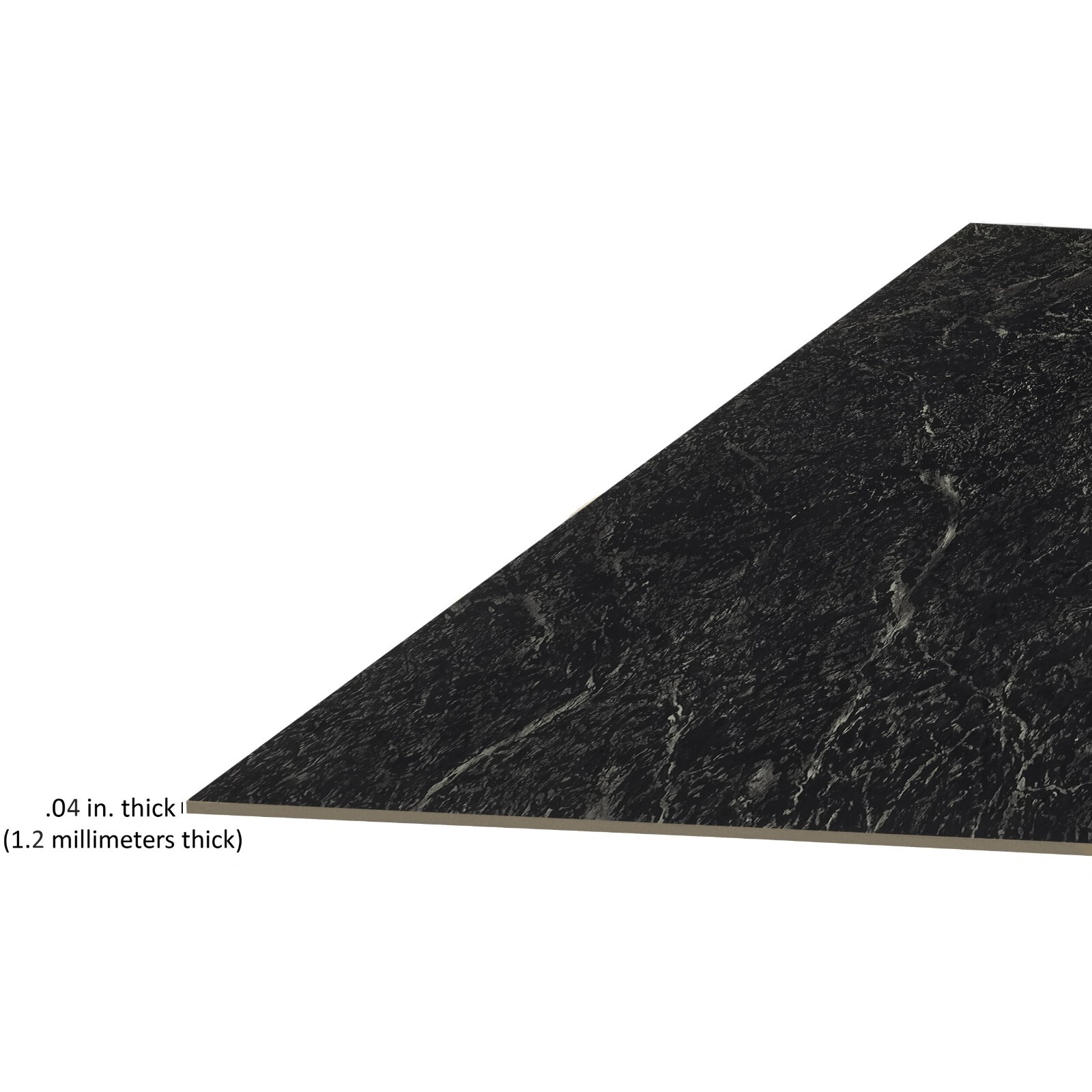 20 Tiles Vinyl Floor Tiles Self Adhesive Peel And Stick Black Flooring 12×12 in