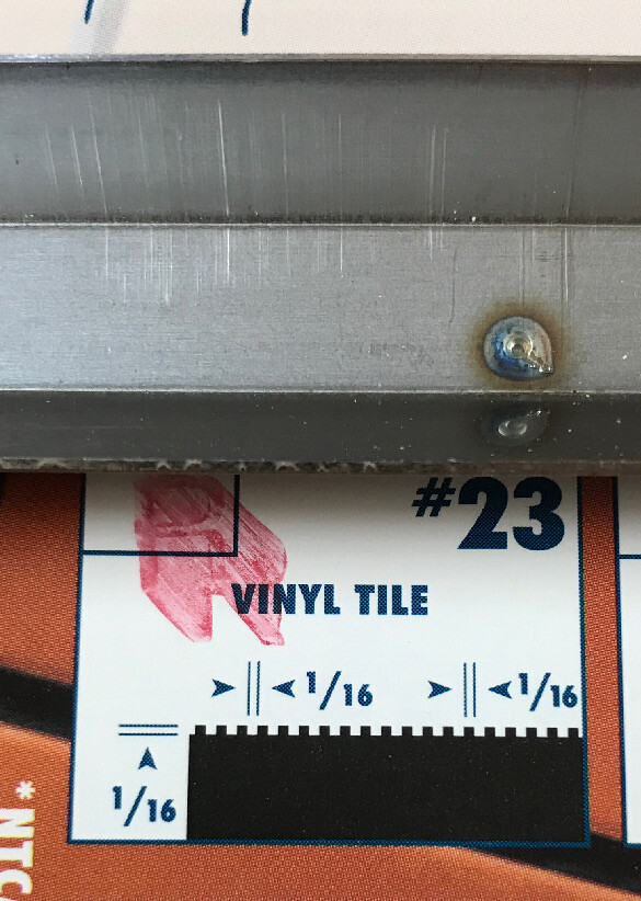 Barwalt 31231 VCT, Vinyl Plank Flooring Trowel Blade #23