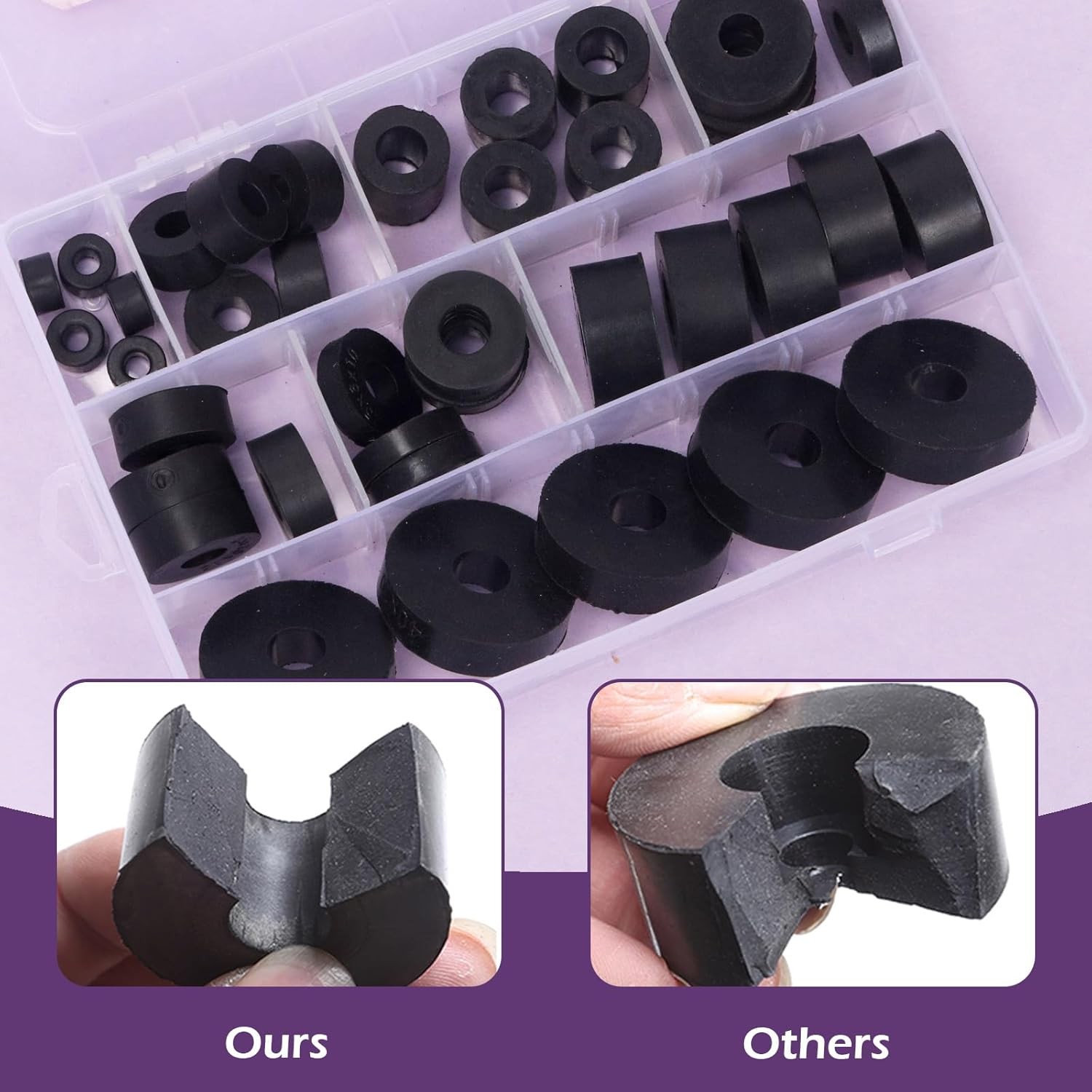 Swpeet 40Pcs 8 Sizes Round Spacer Assortment Kit, 6/7/8/10/15/20mm Anti…