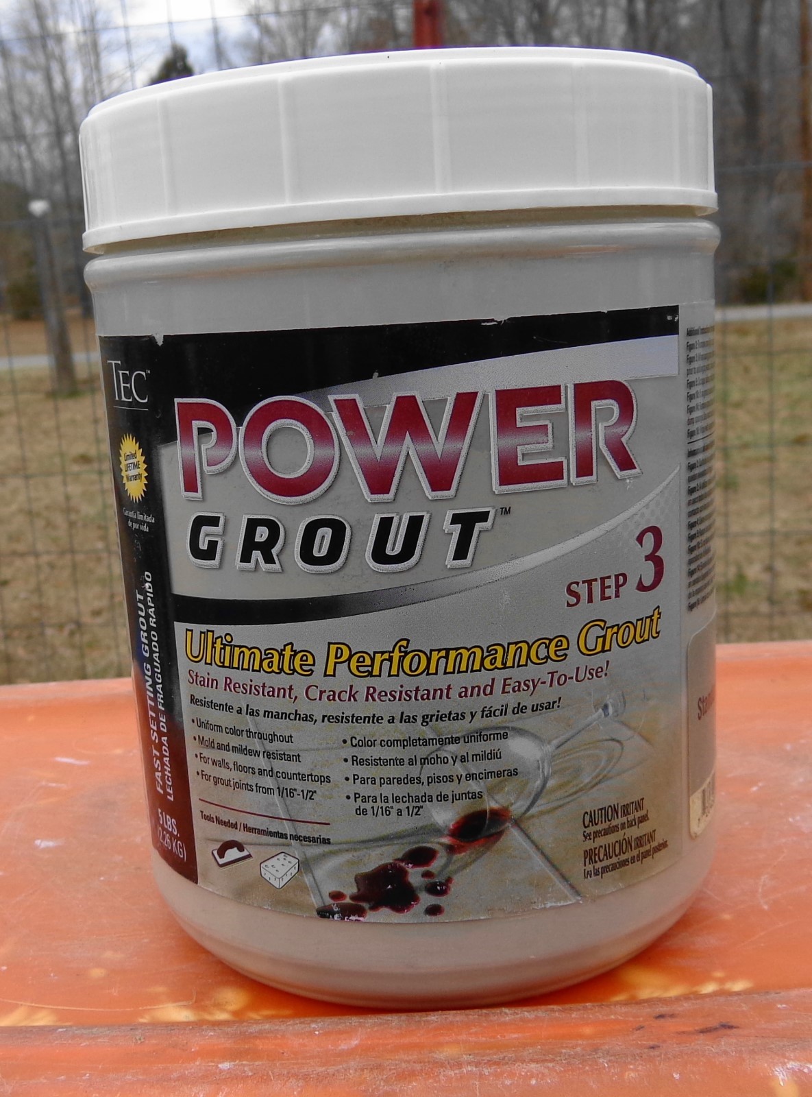 TEC Power Grout 5-lb STANDARD GRAY Powder Grout Step 3 Stain & Crack Resistance