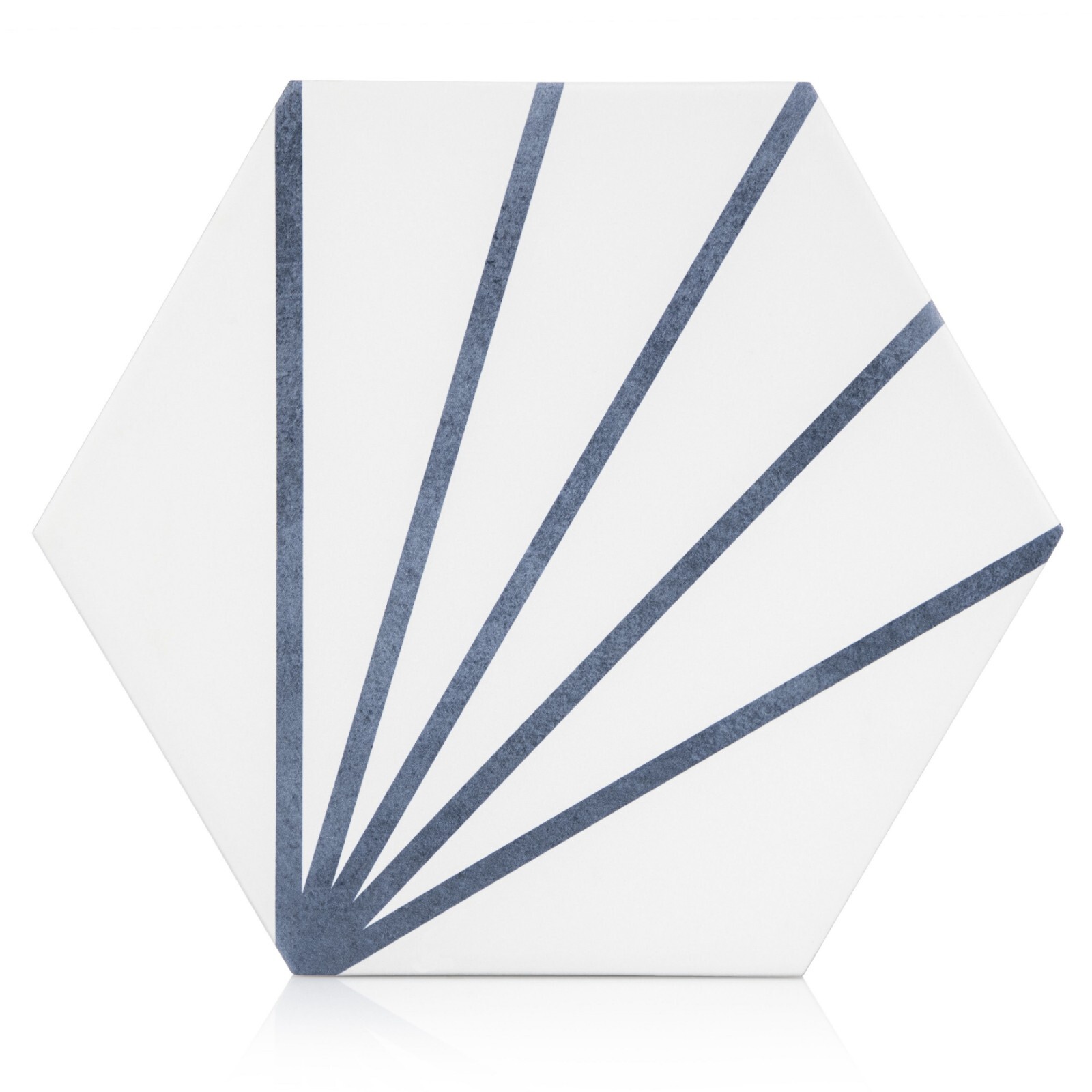 Industry Tile 9×10 Palm Bays Hexagon Light Blue Porcelain Tile (8.08 Sq. ft/Box)