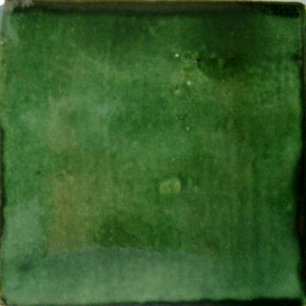 S#001) MEXICAN 4X4 TILES CERAMIC HAND MADE SPANISH STYLE WASHED GREEN COLOR