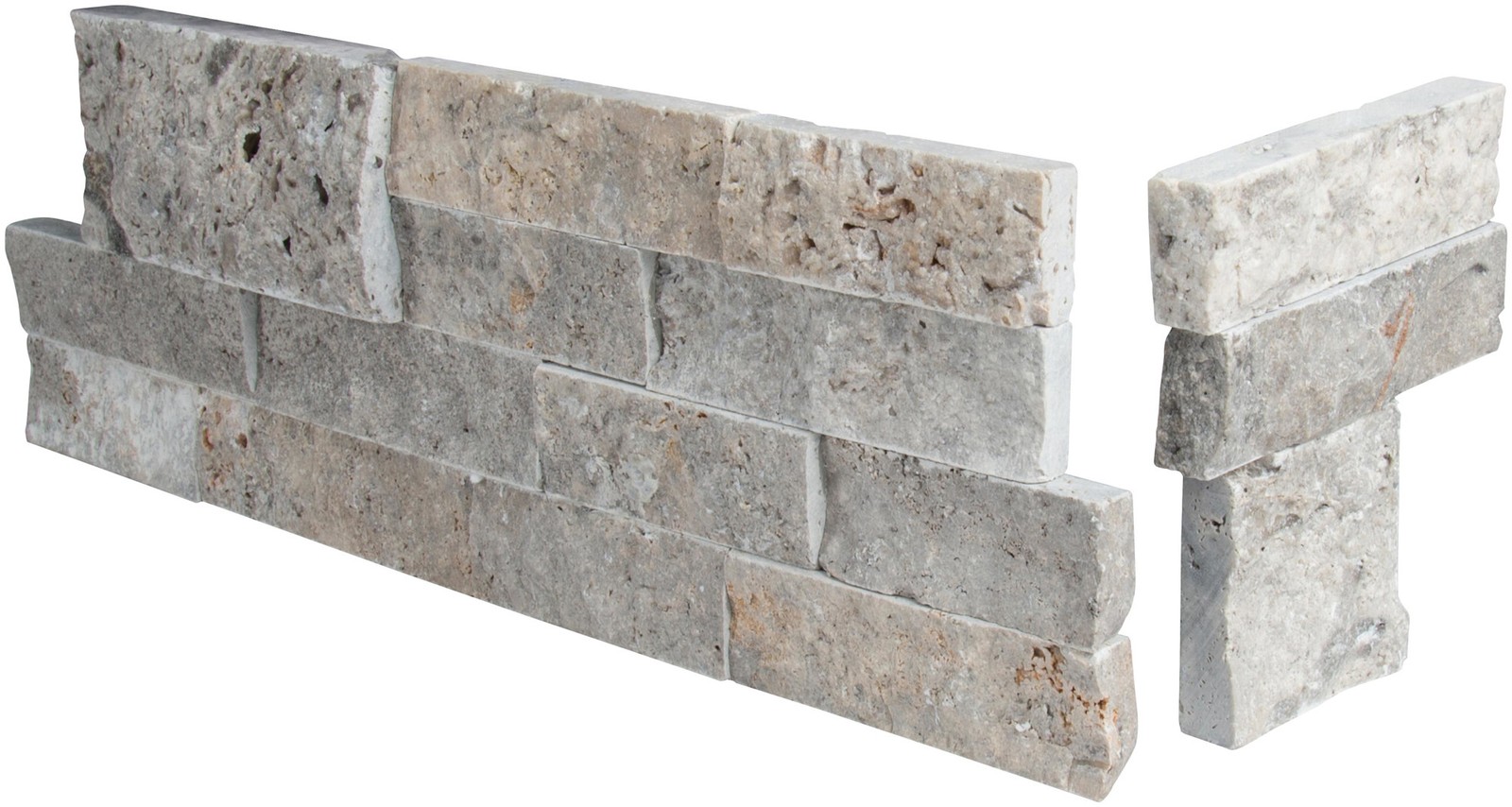 Ackland AKPLPT6X18FCR-CA 6 in. x 18 in. Splitface Travertine – Nordel Slate