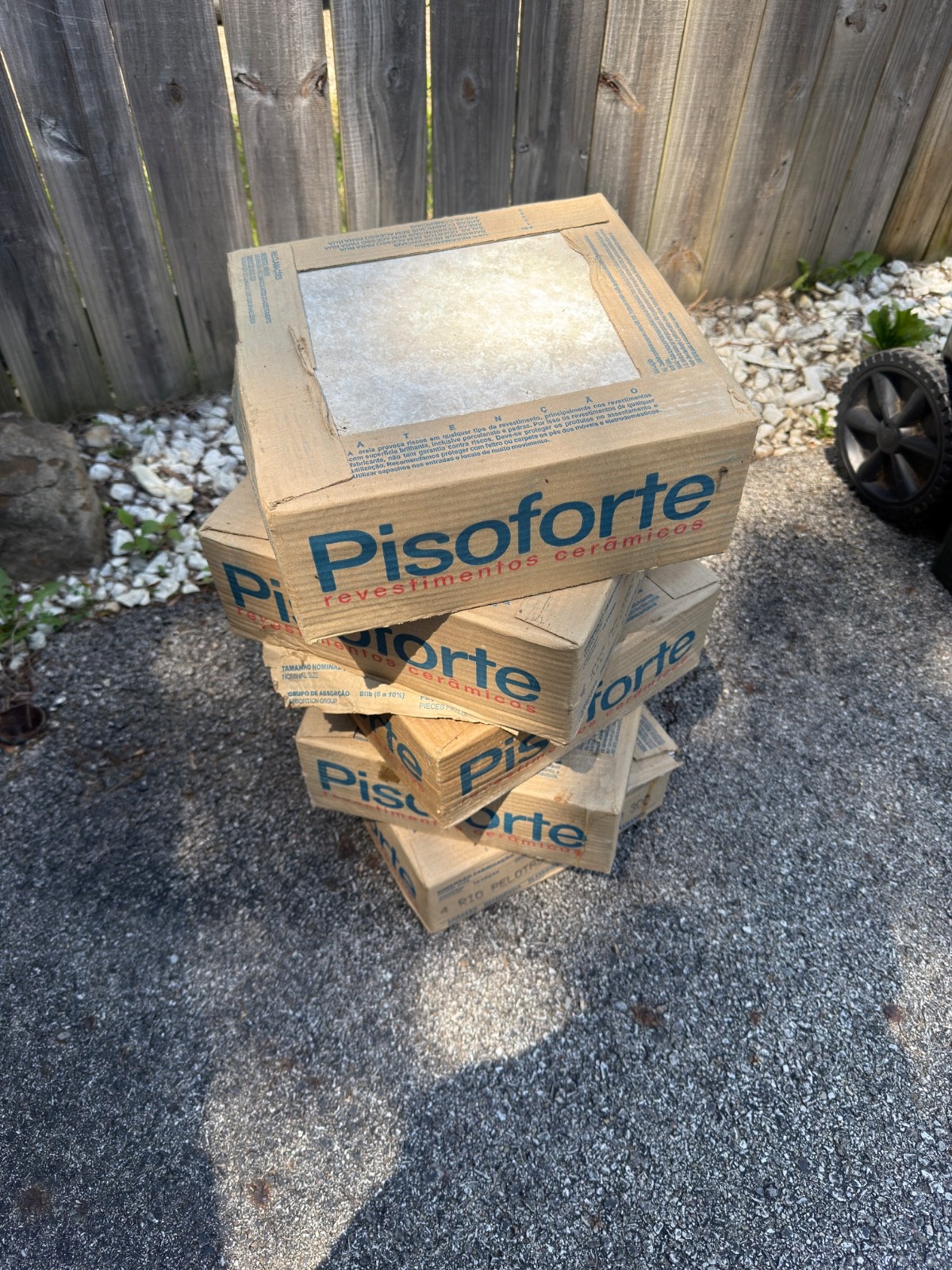Brand new tiles for floor. Left over from bathroom closed new boxes. Five!