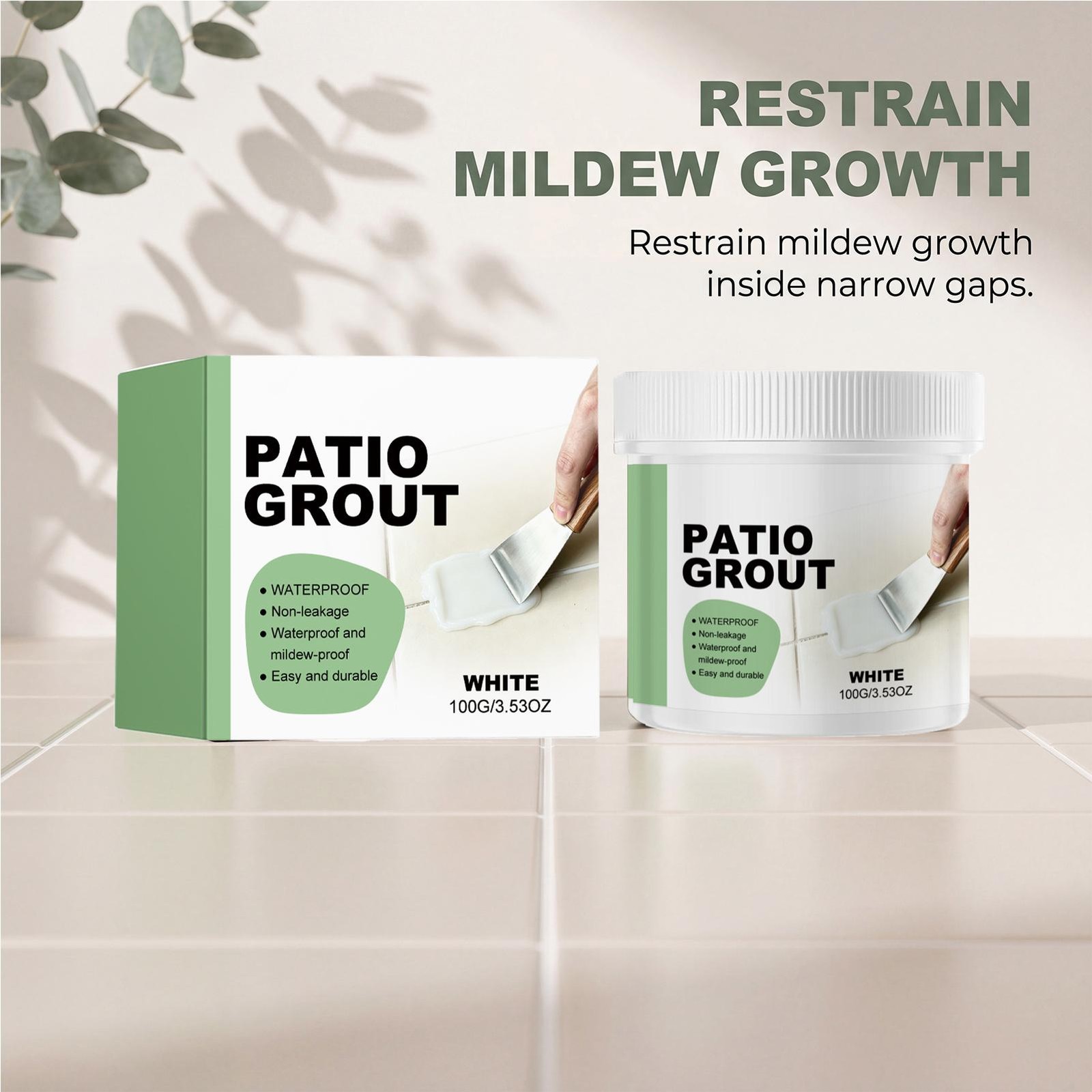 Patio tile grout Tile Sealant for Shower | 100g Long Lasting Gapfilling Adhesiv