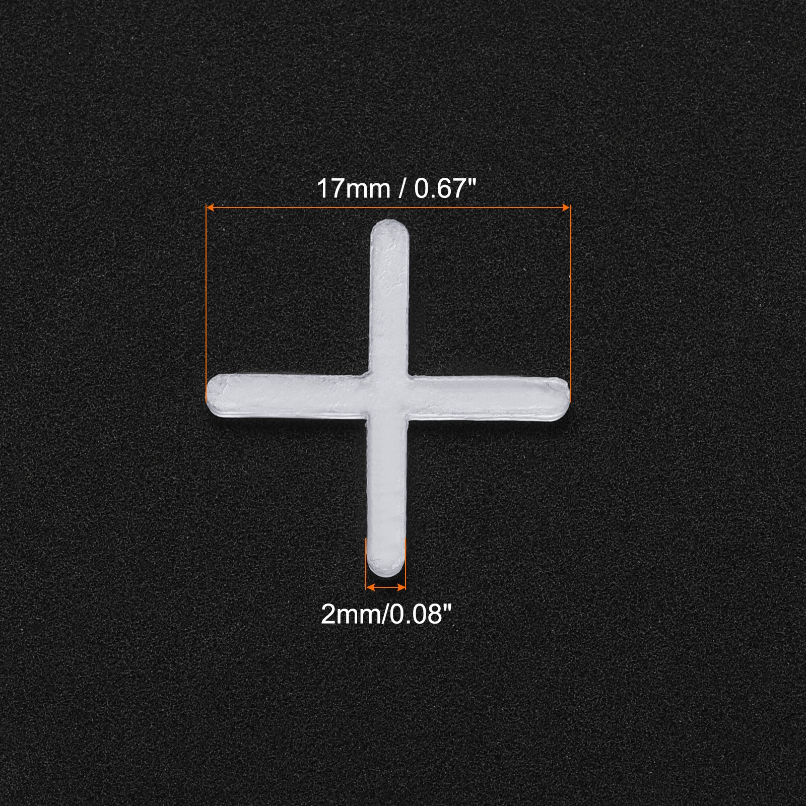 200pcs Tile Spacers 2mm Hard Plastic Cross Tiles Leveler Spacer for Ceramic