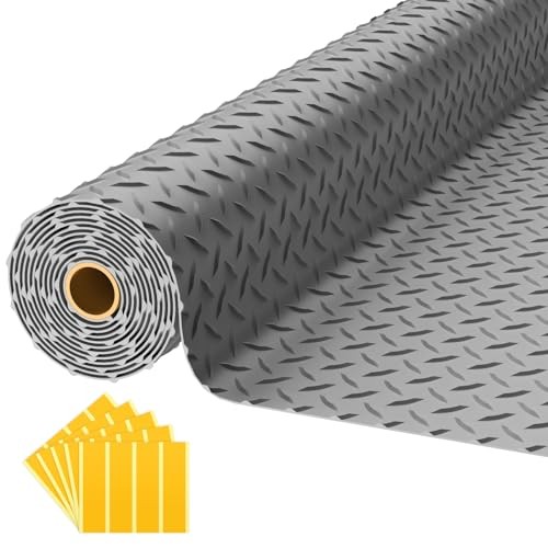 Garage Floor Mat, 2.8mm Thickened PVC Flooring Roll for Under Car, 8×20 FT Gray