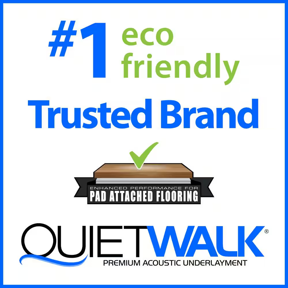 50 Sq. Ft. 3 Ft. W X 16.7 Ft. L X 3 Mm T Underlayment with Sound and Moisture Ba