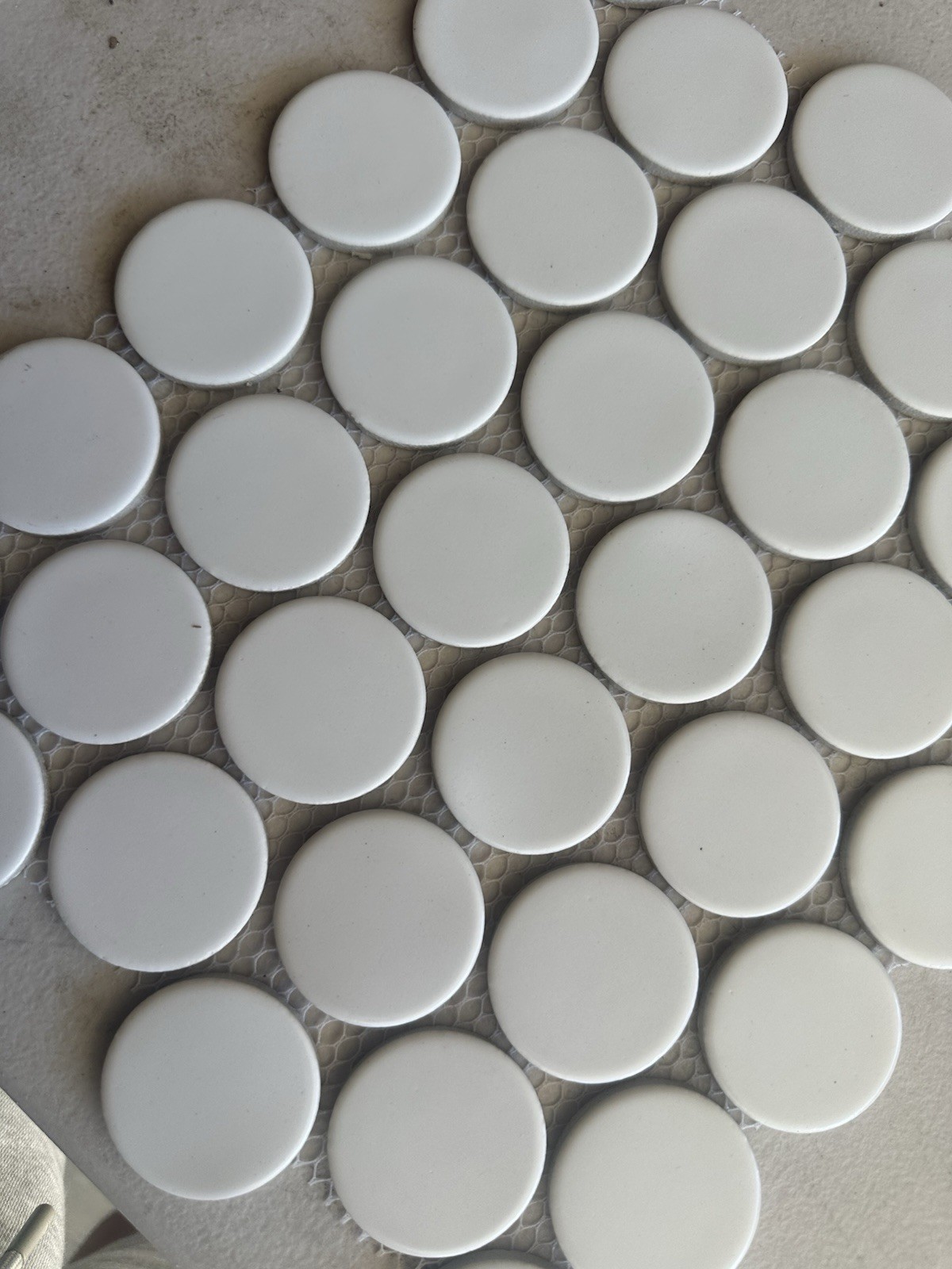 White Porcelain Penny Round Mosaic 10×12 Inch Tile Floor Wall Kitchen Bathroom