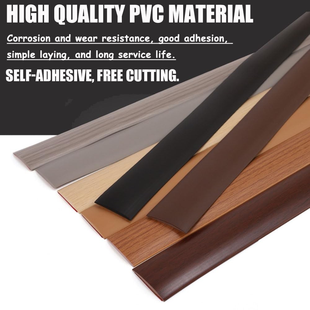 Floor Transition Strip 2″ Wide Vinyl Floor Self Adhesive Flat Vinyl Flooring …