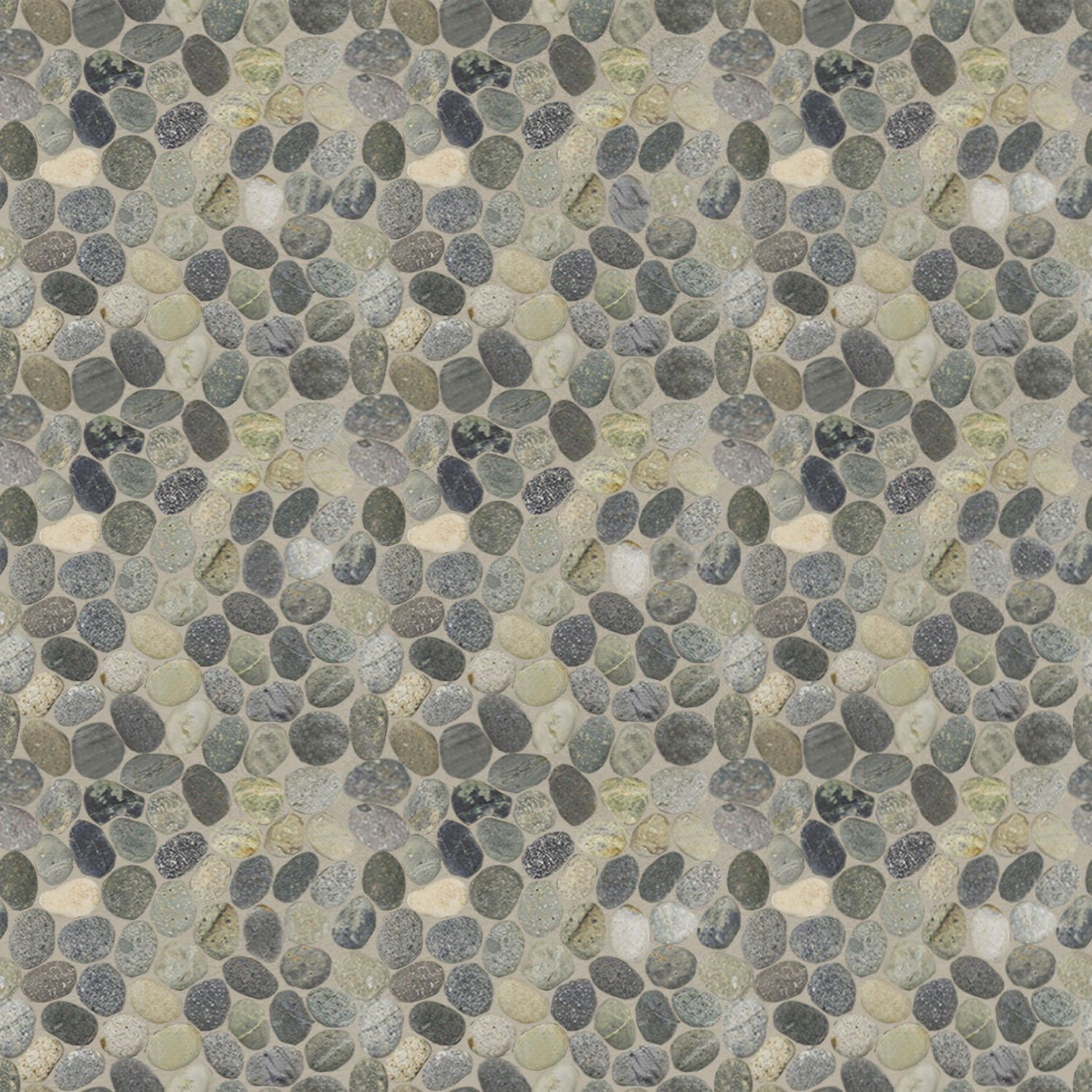 Tan Pebble Natural Stone Mosaic Wall & Floor Tile ($11.50/SqFt)