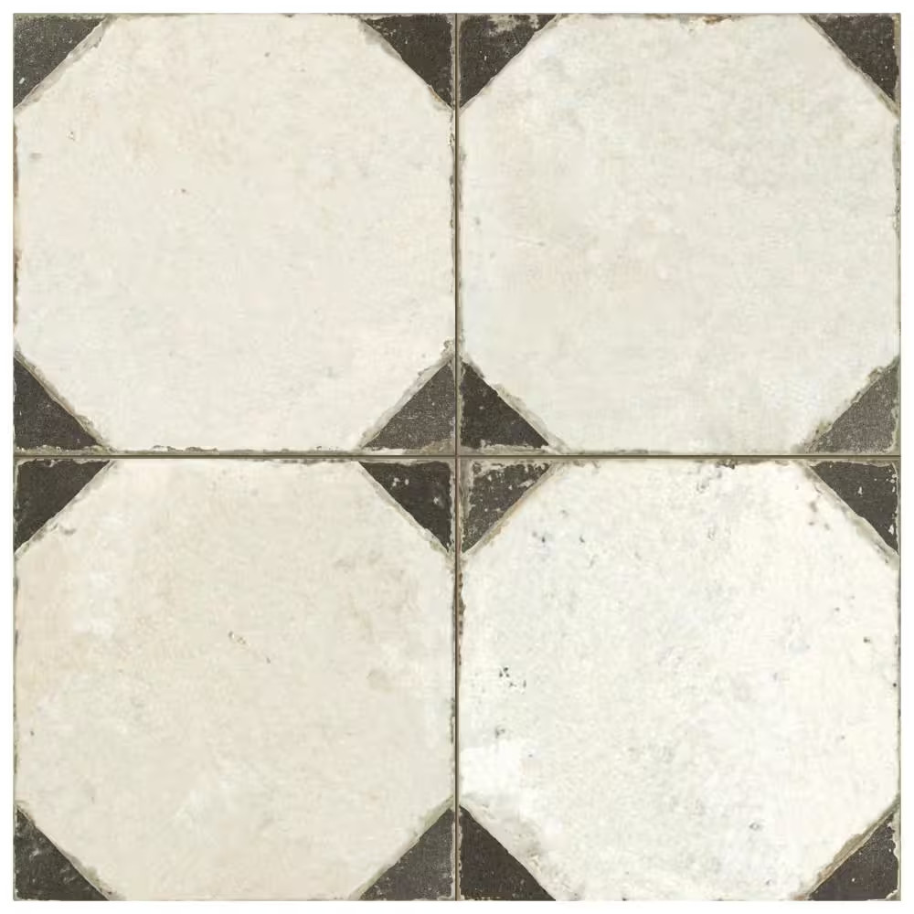 Kings Yard Nero 17-5/8 In. X 17-5/8 In. Ceramic Floor and Wall Tile (10.95 Sq. F