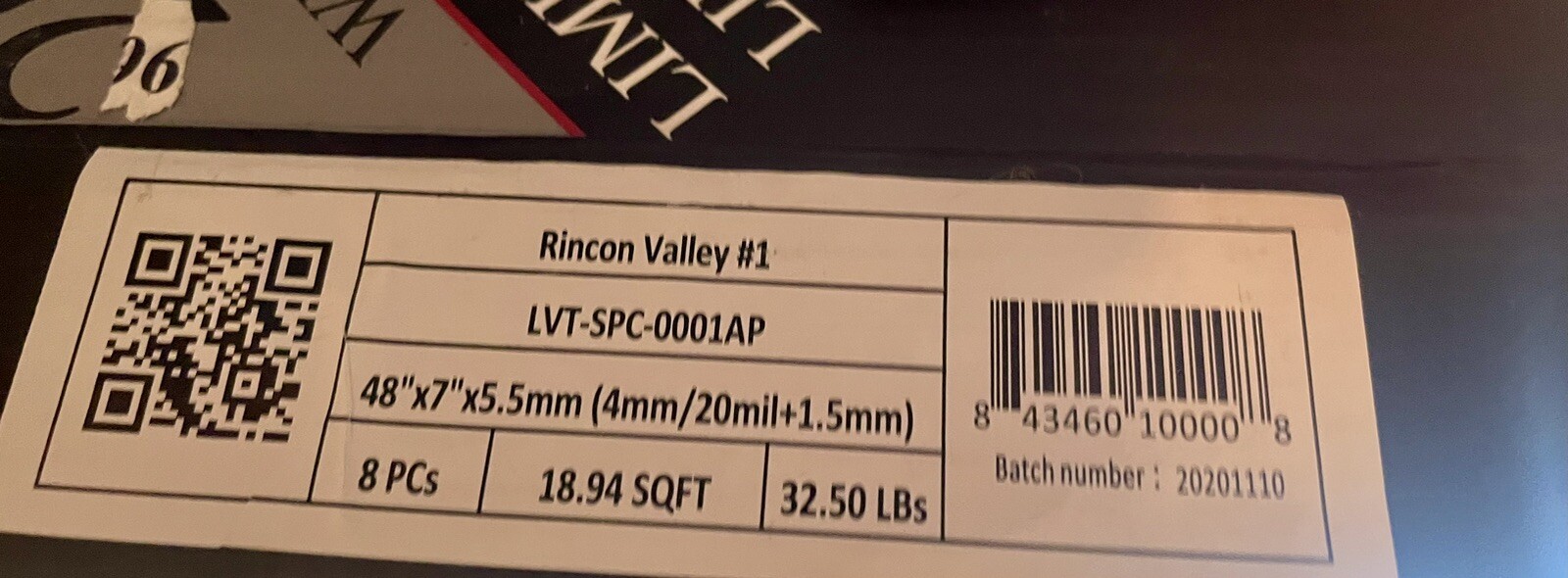 SunStone SPC Flooring In Rincon Valley 18.94SQFT 8PCs 48”x7”x5.5mm