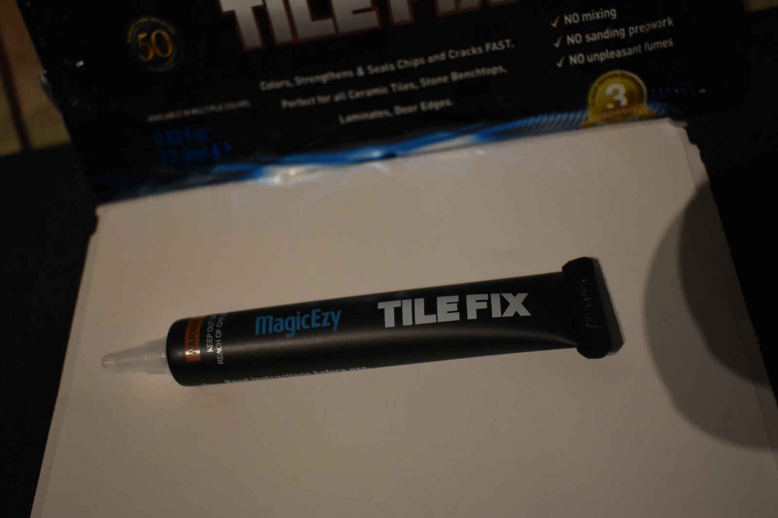 MagicEzy Tile REPAIRezy™ (Metallic White)Fix Cracks & Chips in Ceramic Porcelain