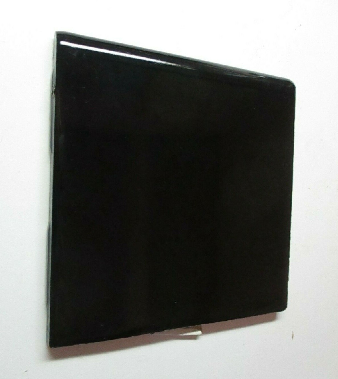 1 Bullnose Wall Tile Mannington USA 4-3/8″ SeeCond Gloss Black Magic Ceramic MCM