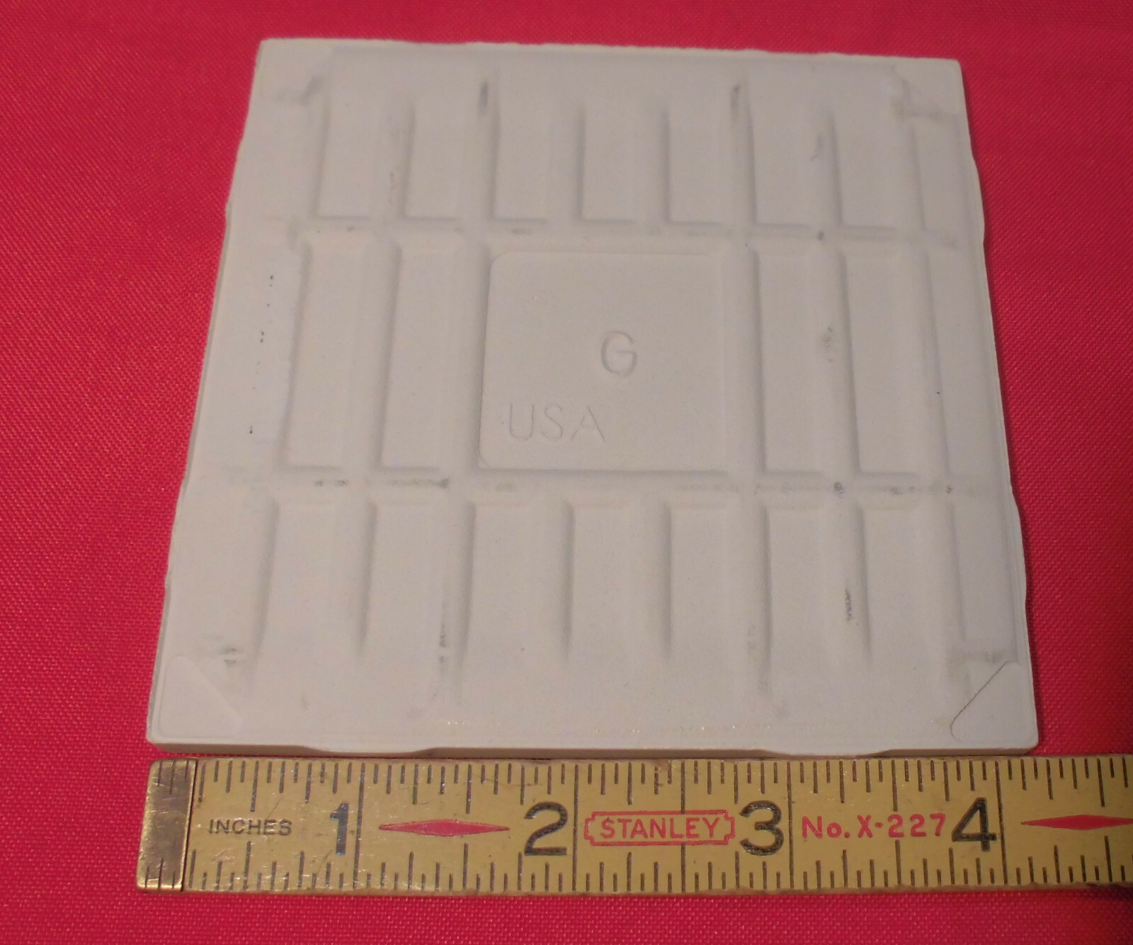 9 pcs. Glossy *Almond* 4-1/4″ Ceramic Tiles by American Olean Co. New Stock
