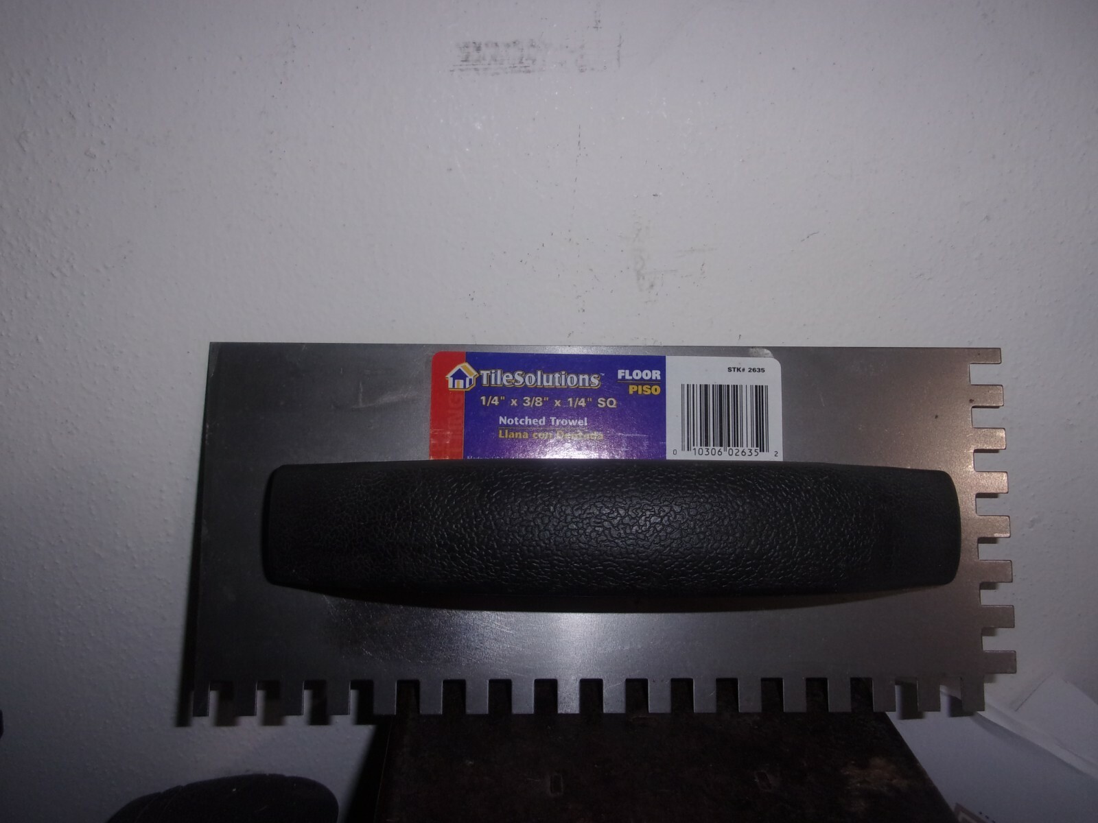 1/4 x 3/8 x 1/4 Sq Notch Trowel,TileSolutions Floor PISO ***