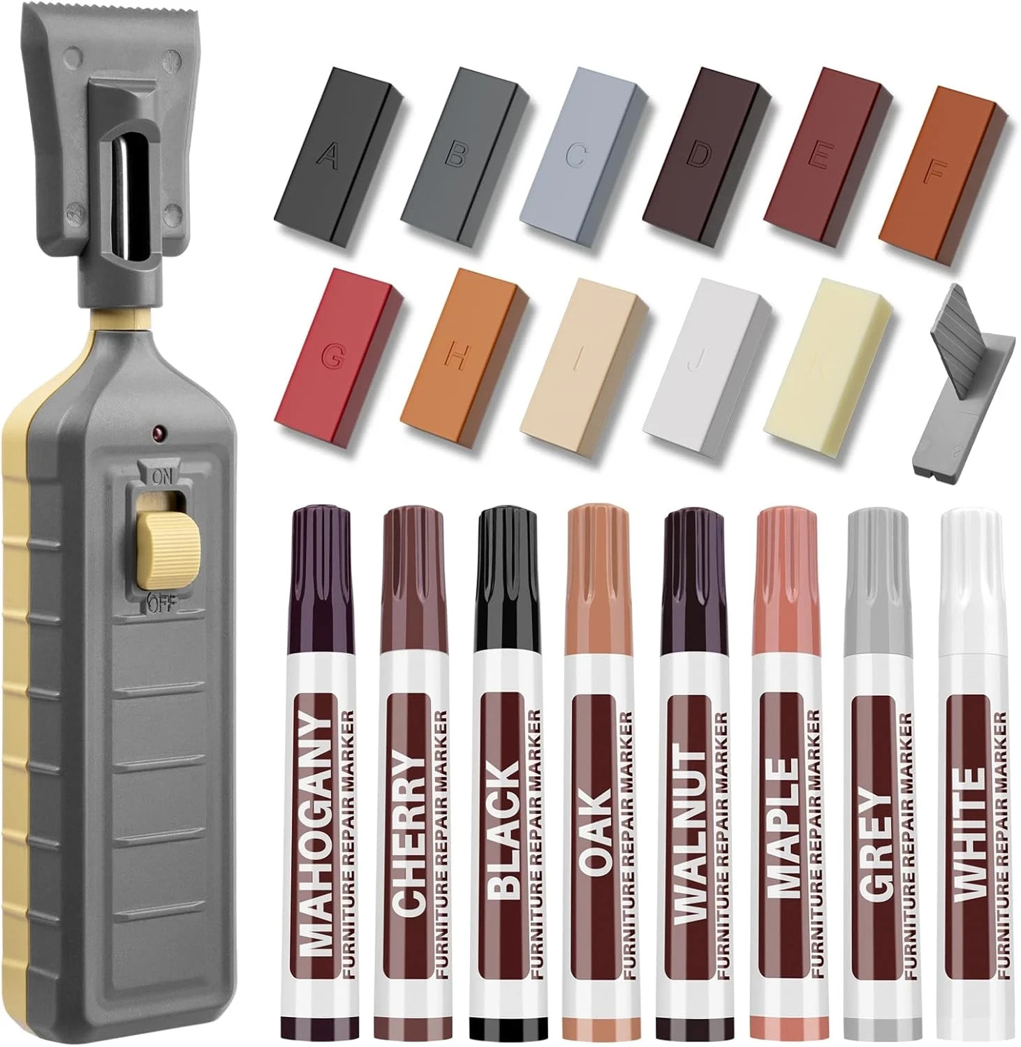Vinyl Floor Repair Kit with Heat Pen – 11 Colors Laminate Wood Floor Repair Kit