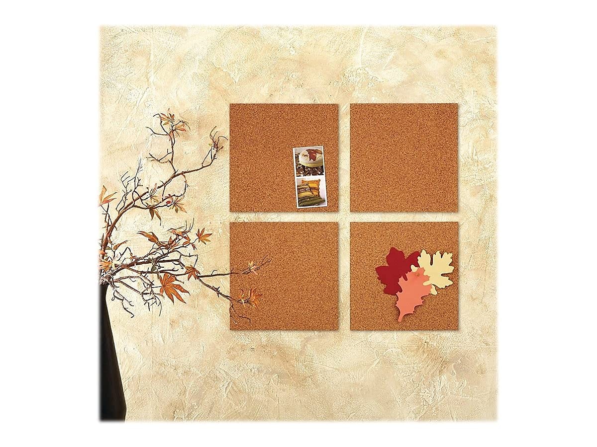 Quartet Cork Tiles, Bulletin Board Panels 12″ x x x 12″, Natural