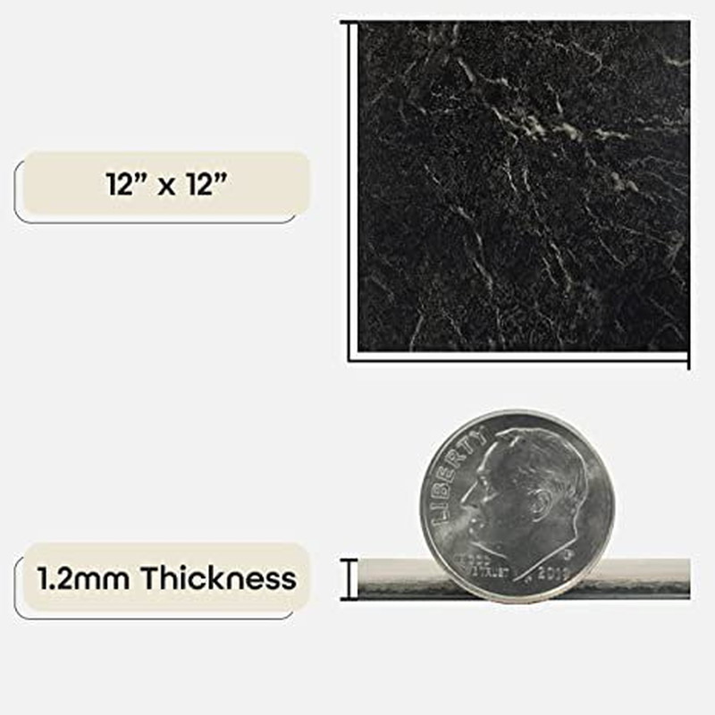 Elegant Self Stick Tile,No Messy Glue Needed, 1 Box 20 Tiles, Covers 20 Sq. Ft.