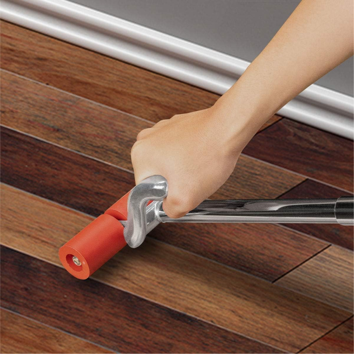 POWERTEC Extendable Floor and Wall Roller for Vinyl Flooring, Tile & Linoleum
