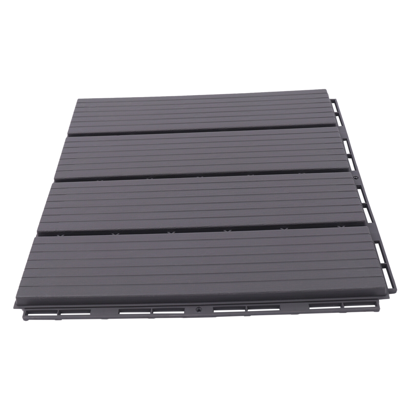 22 Pack Plastic Interlocking Deck Tiles Patio Deck Tiles 12″X12″ Waterproof PP