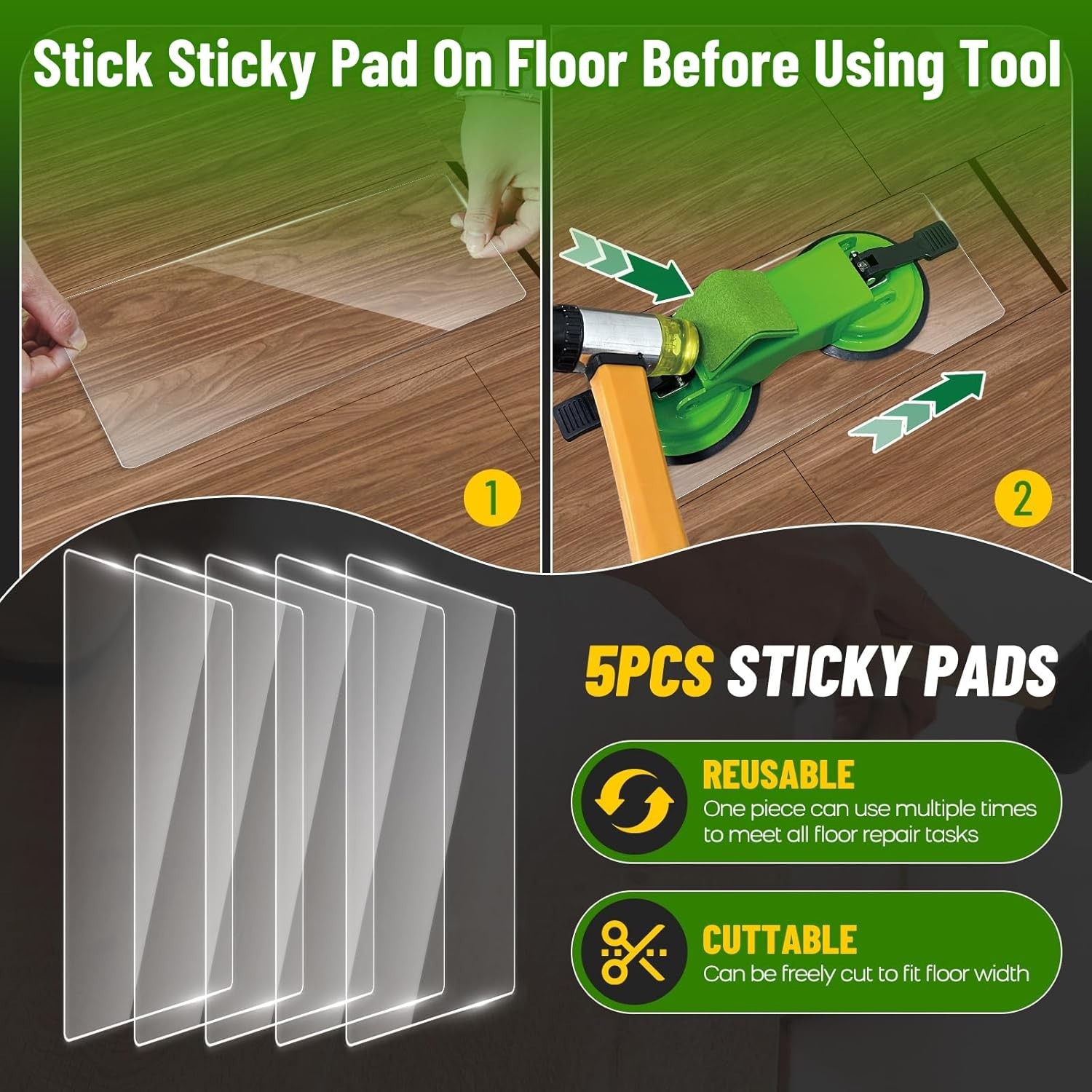 Heavy Duty Floor Gap Fixer Tool, 45° Striking Surface Floor Gap Repair Tool with