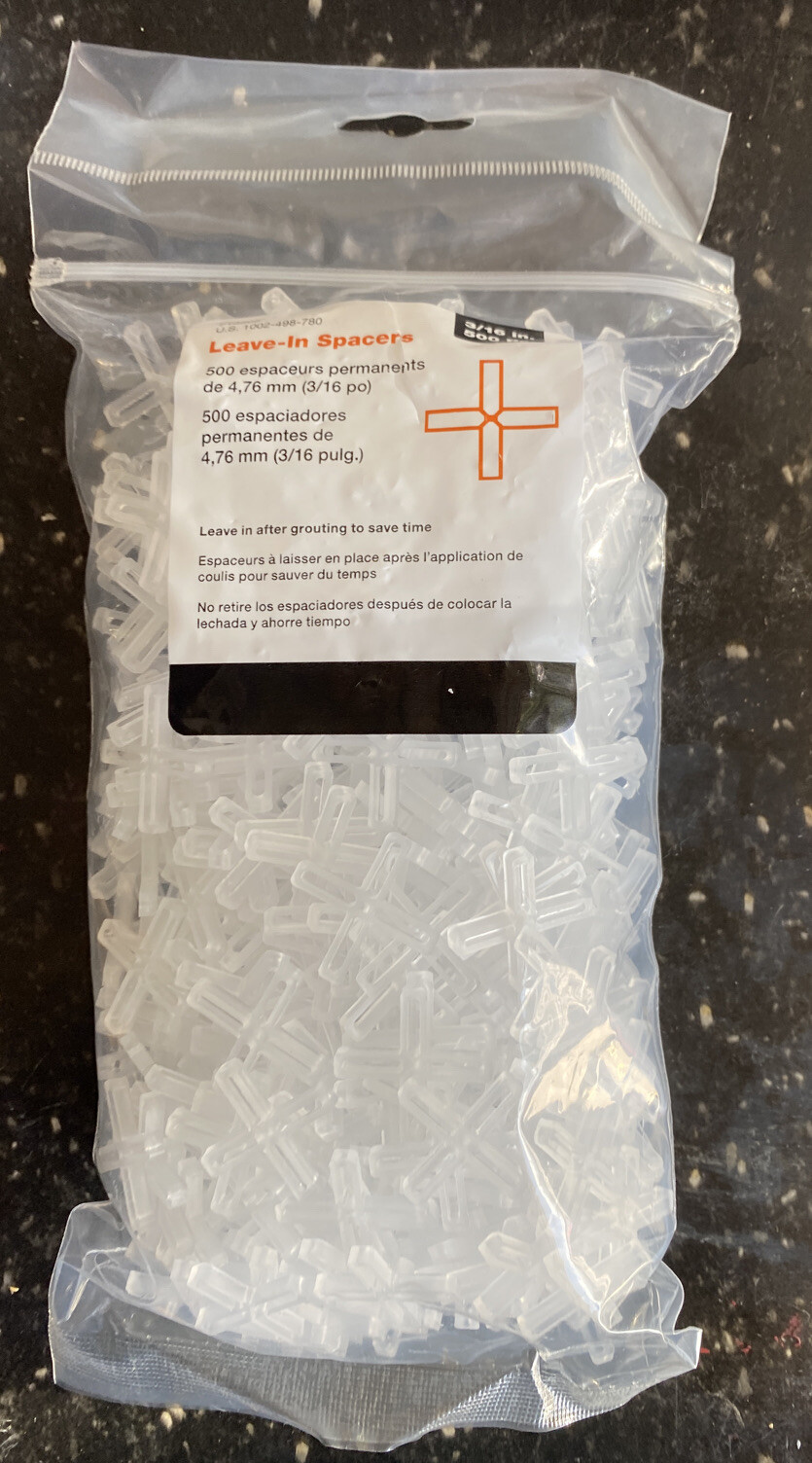Lots Of -5- FT3505 Leave-in Space 3/16 in 500 Pcs. ( 2.500 total)