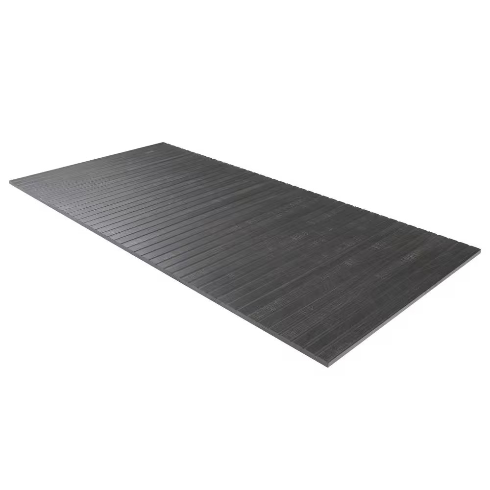 Montgomery Ribbon Black 24 In. X 48 In. Matte Porcelain Floor and Wall Tile (15.