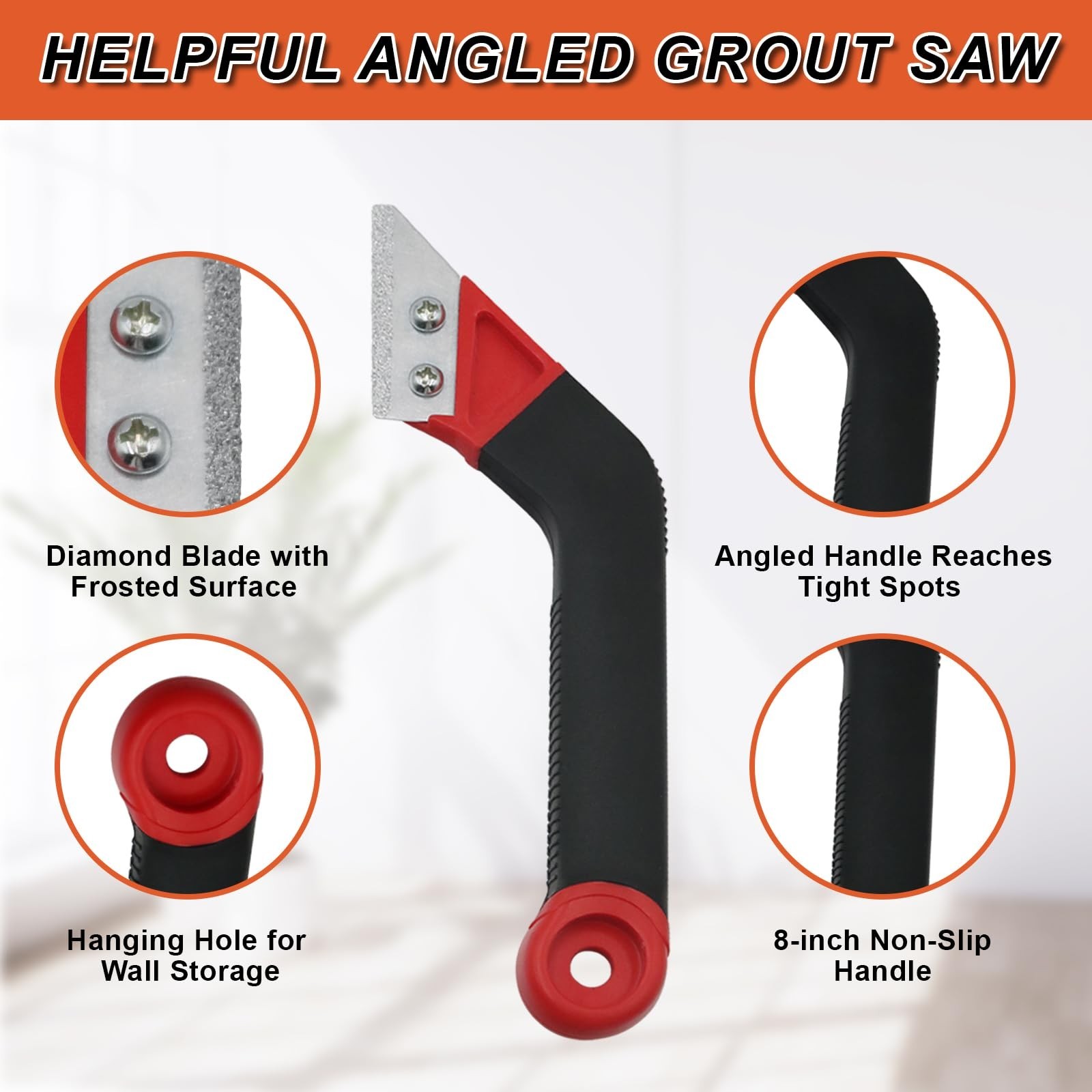 Grout Removal Tool Set, Heavy Duty Grout Saw with Replaceable Blades, Tile Gr…