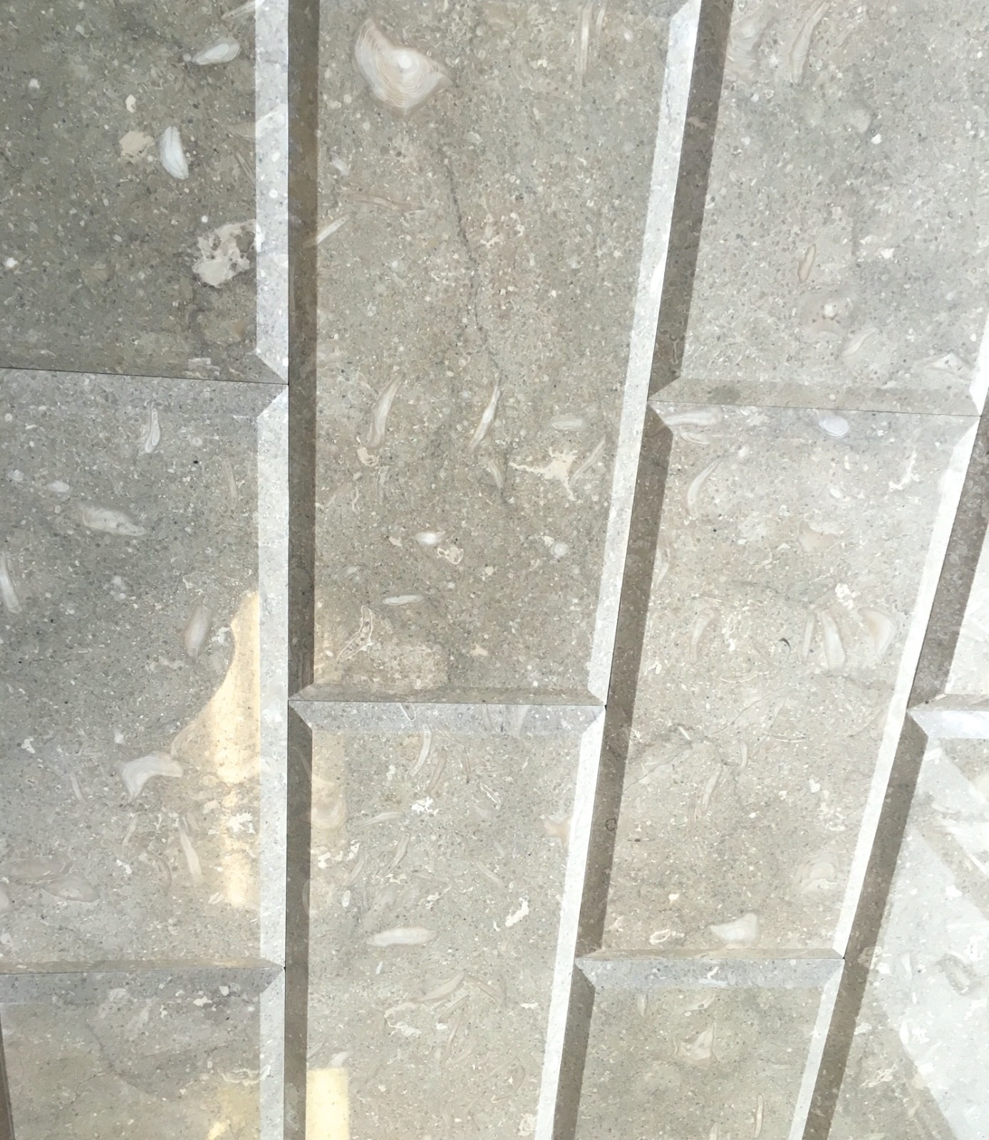 6×12 Seagrass Limestone Polished and Beveled Backsplash Wall Tile Kitchen 1SF