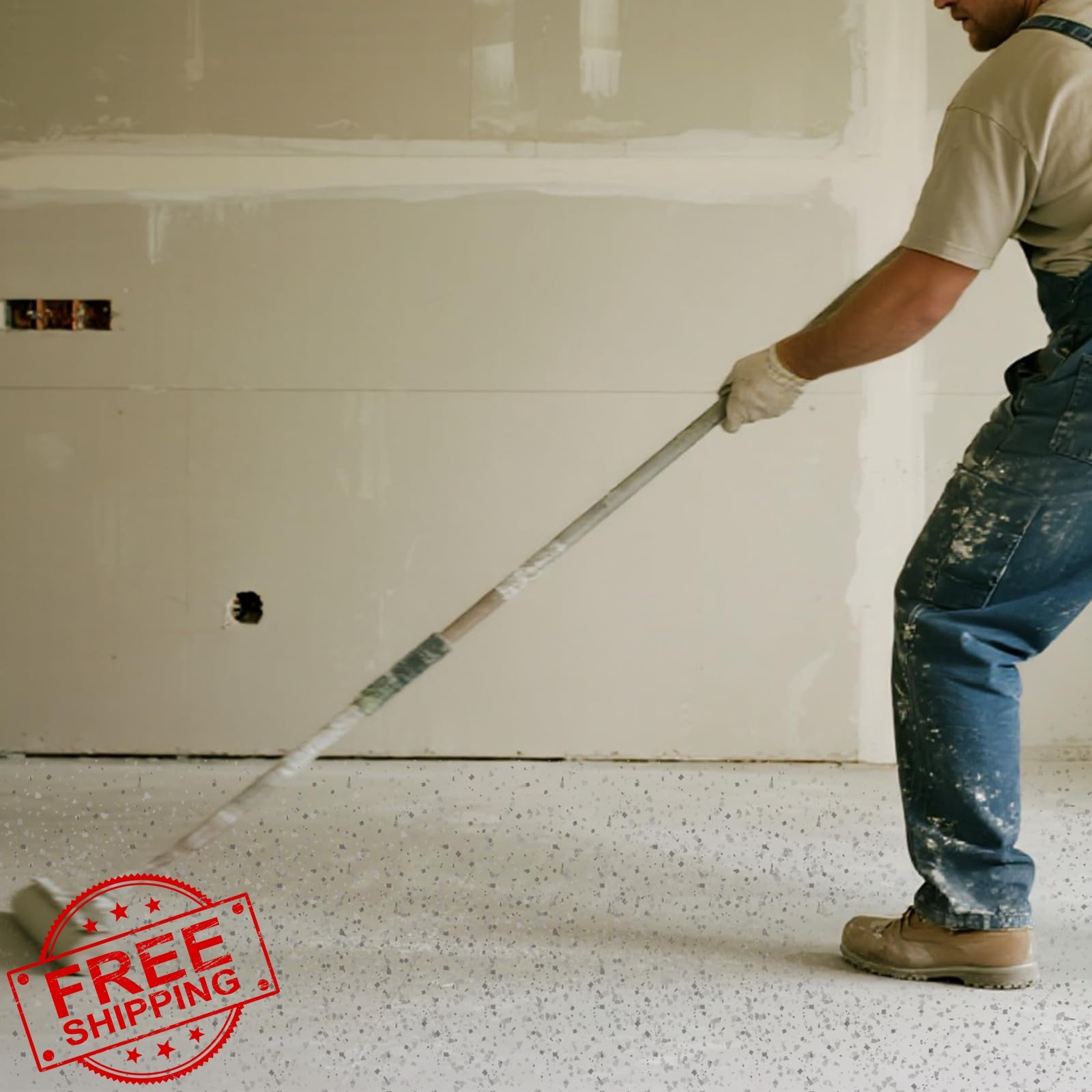 KEPYDRMTF 6.6lb Black White Blue Grey Epoxy Floor Flakes