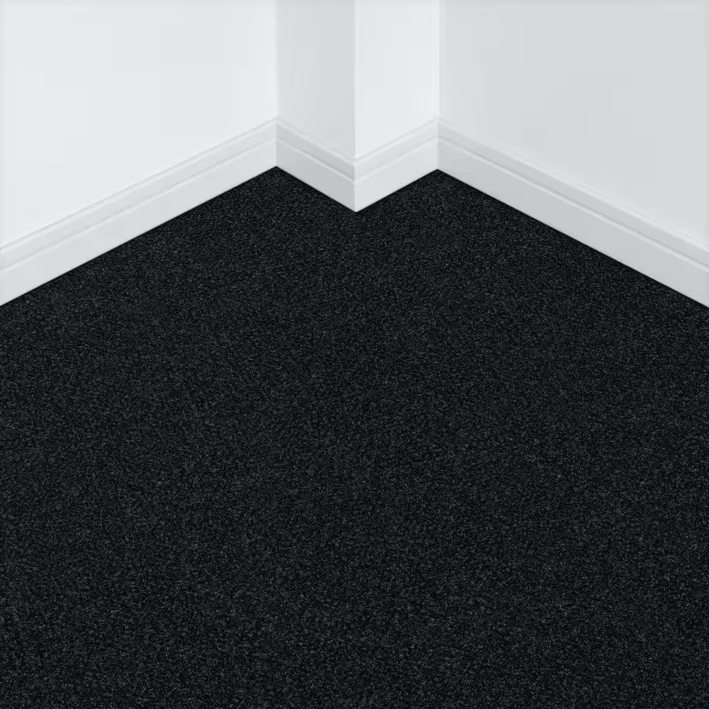 Boone Hobnail Black Residential 18 In. X 18 In. Peel and Stick Carpet Tile Squar