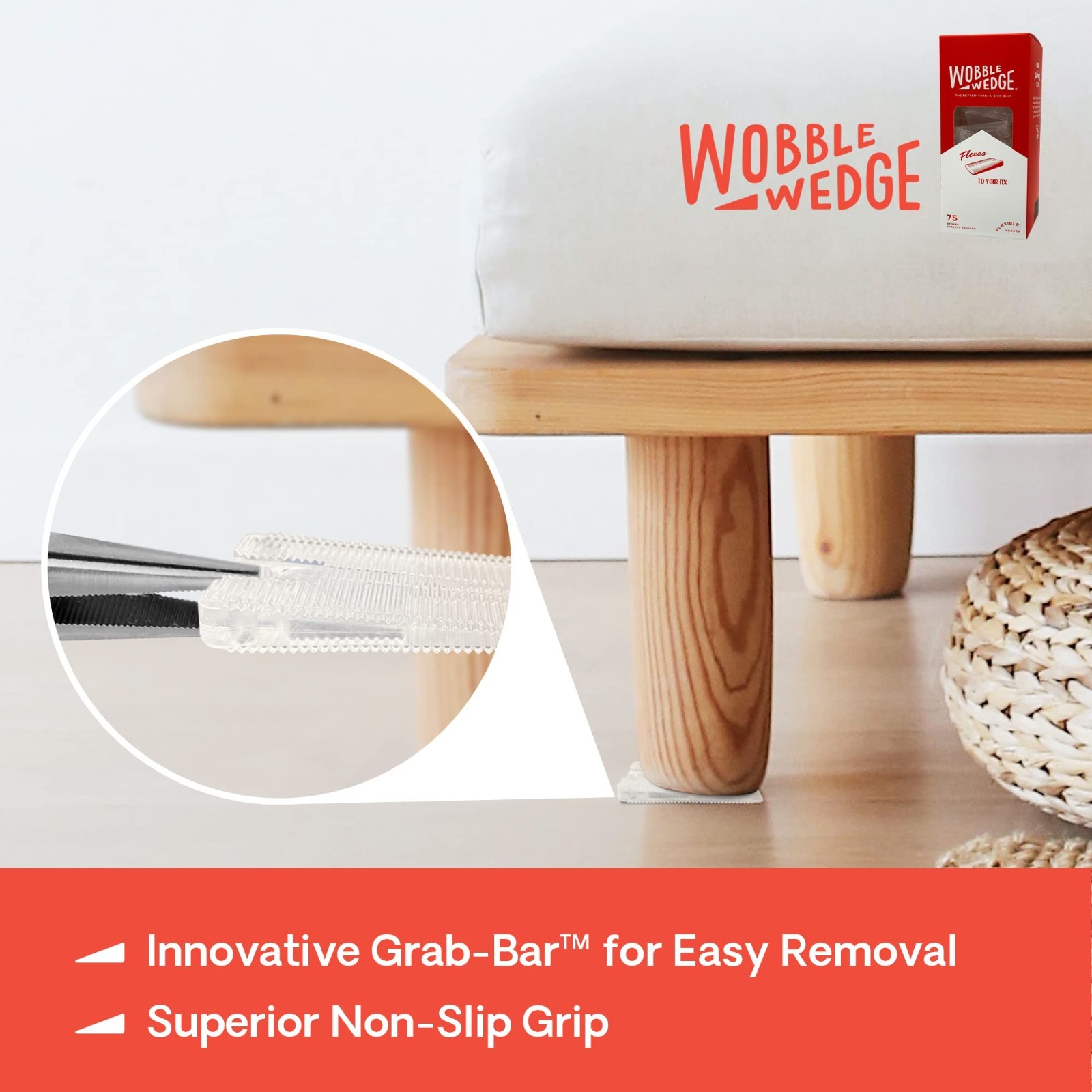 Flexible Plastic Leveling Shims – Home Improvement Furniture & Appliance Wedges