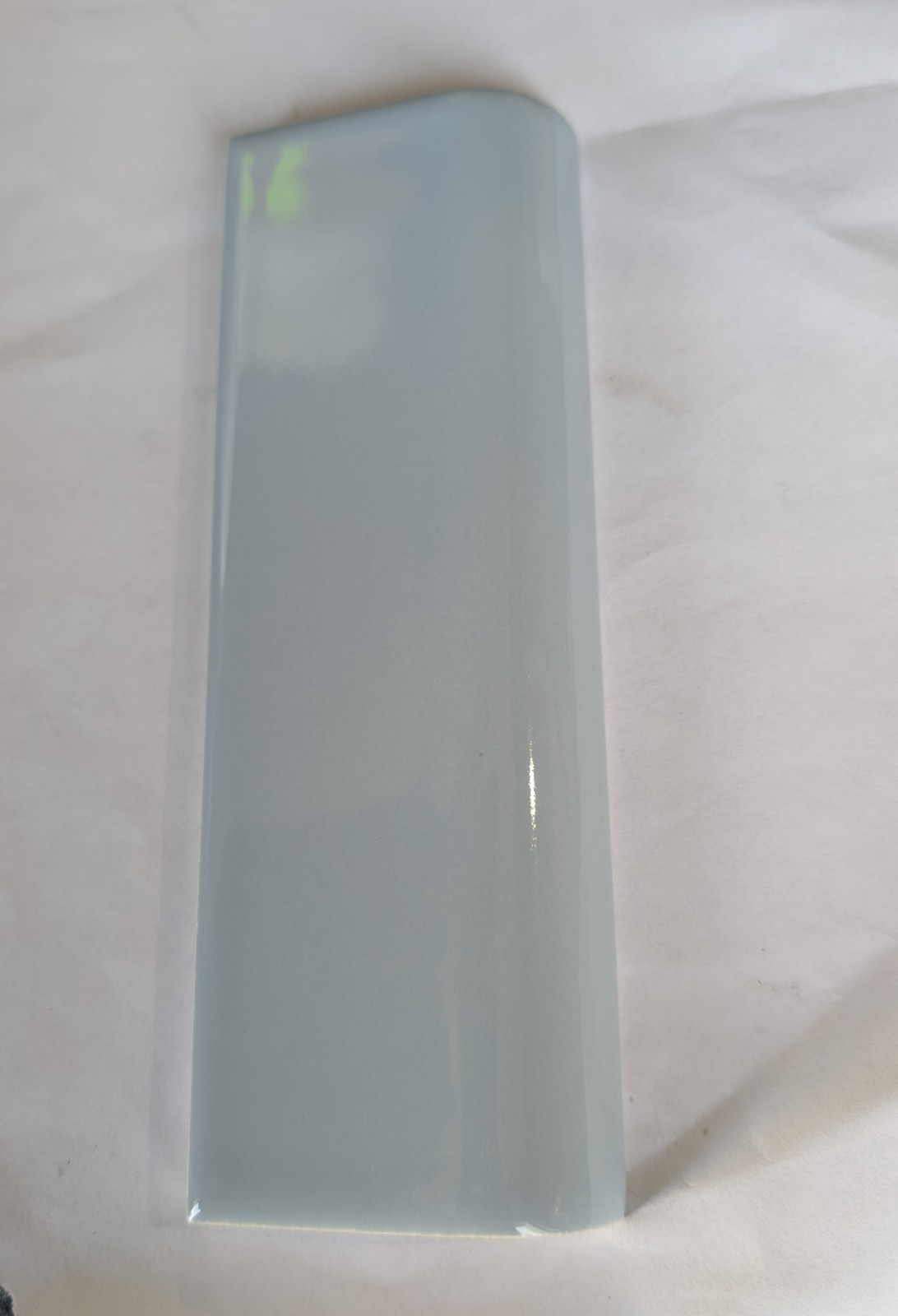 2 pc. Ceramic Bullnose Tile 2” X 6” Light Bright Wedgewood American Olean