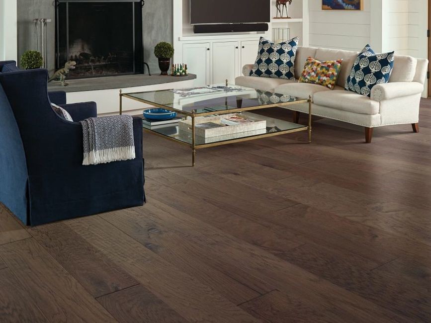 Shaw SW741 Pebble Hill 6″W Handscraped Engineered Hickory – Off White
