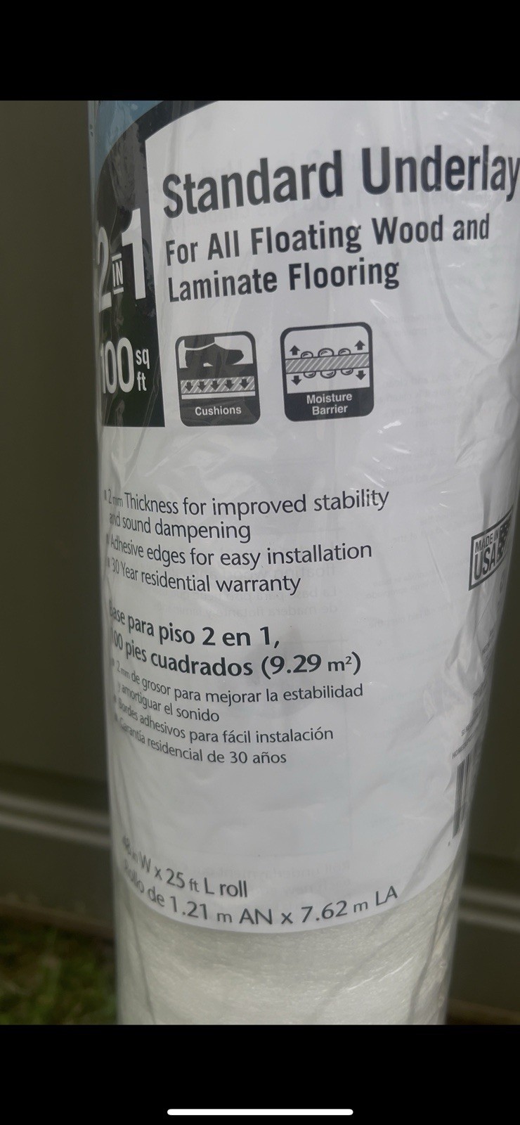TrafficMaster-Underlayment for Engineered Hardwood & Laminate Flooring-100 Sq/ft