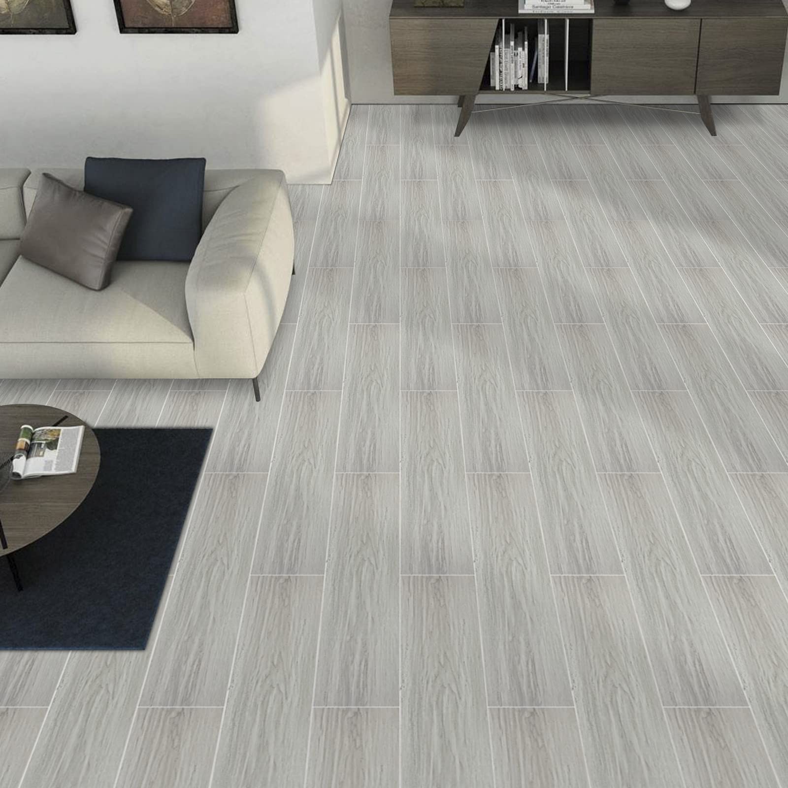 20-Pack 30 Sq.Ft Peel and Stick Floor Tile, Vinyl Plank Flooring, Natural Woo…