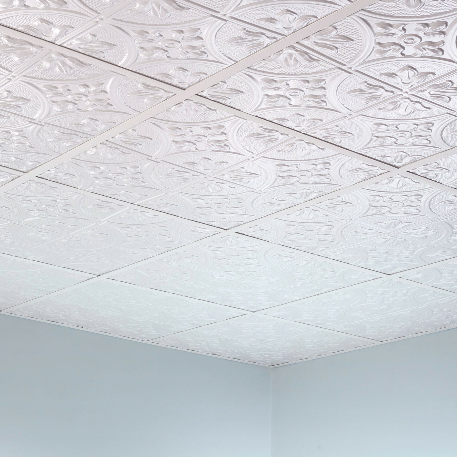 Fasade – 2ft x 2ft Traditional Style #2 Lay In Ceiling Tile/Panels (5 Pack)