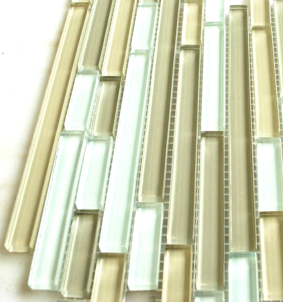 SantaMonica 12″x12″ Matchstick Glass Mosaic Tile Shiny Finish Backsplash Shower